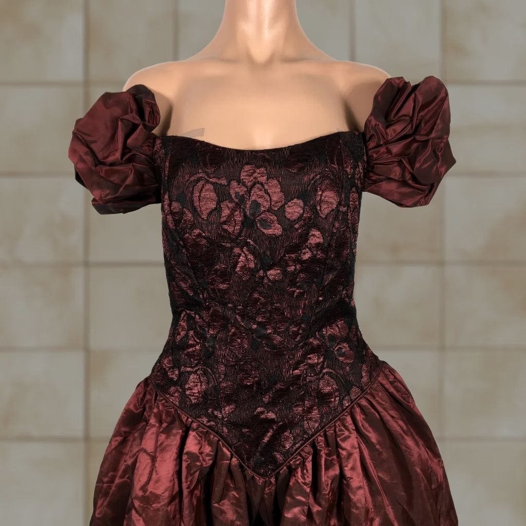 open lace back dress Black Satin Long Prom Dresses, Black Long Formal Sweet 16 Dress US 6 / Black