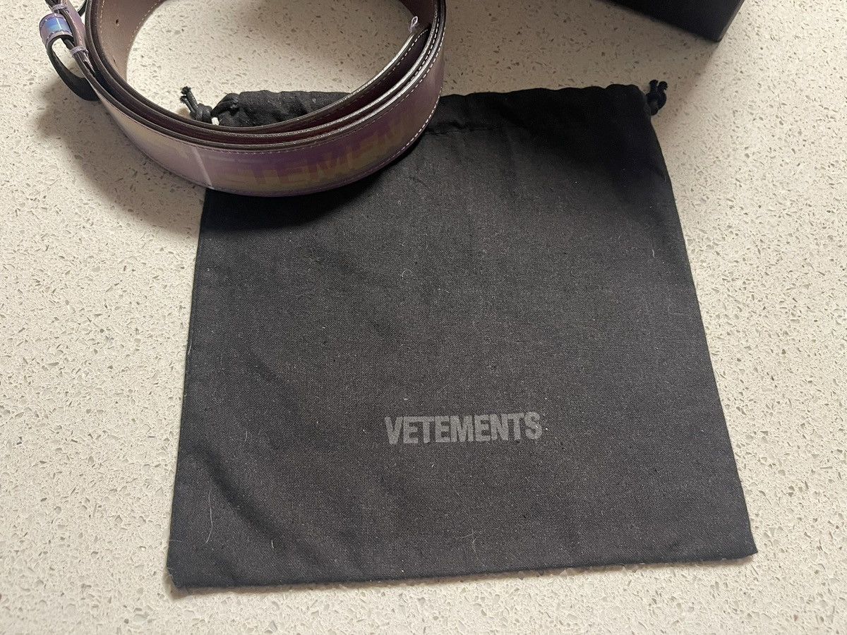 Vetements Vetements Holographic Rainbow Belt Size 30 - 3 Thumbnail