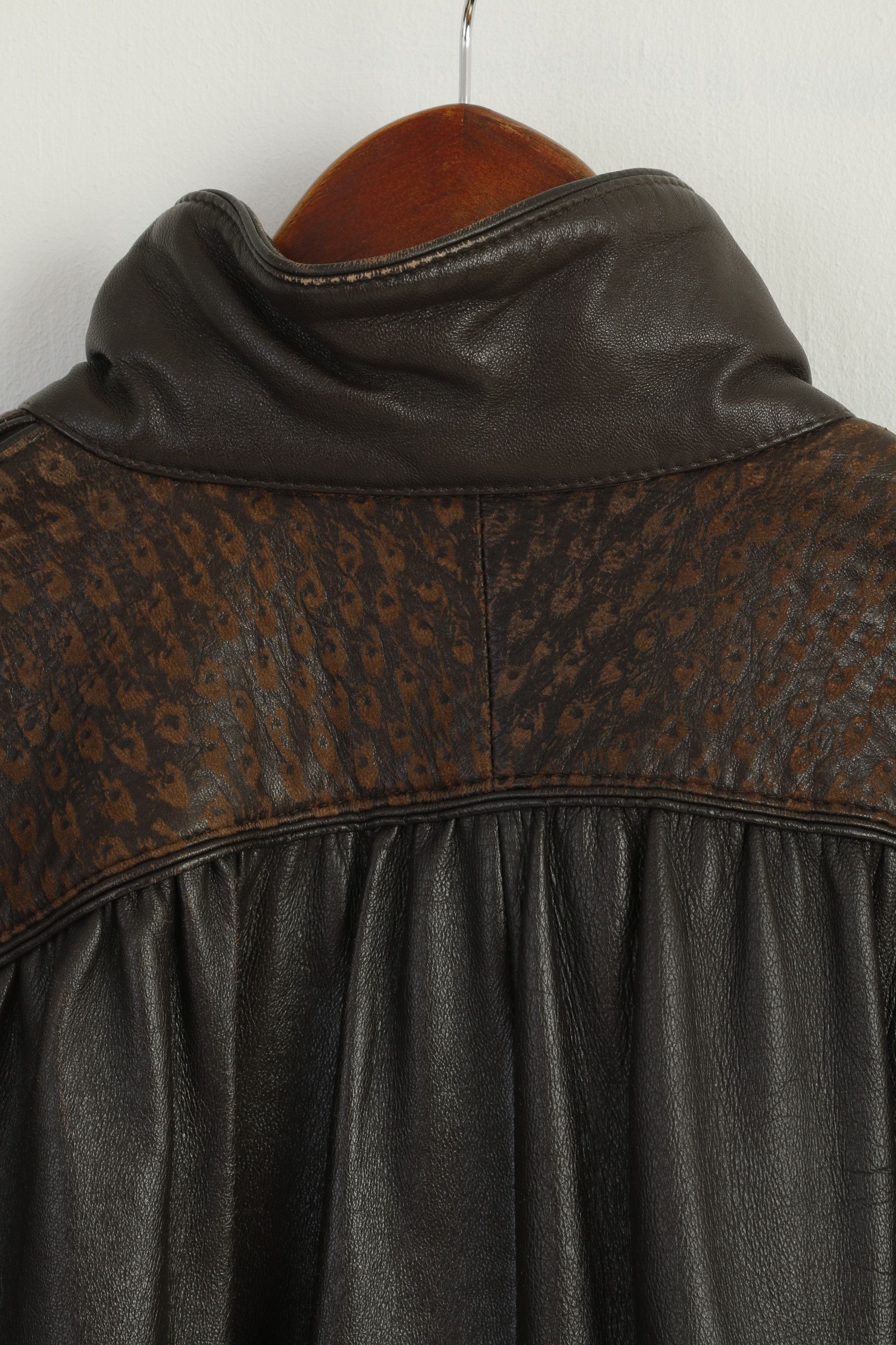 Vintage Norma Modell Women 38 M Jacket Brown Leather 2802 Size M / US 6-8 / IT 42-44 - 8 Thumbnail