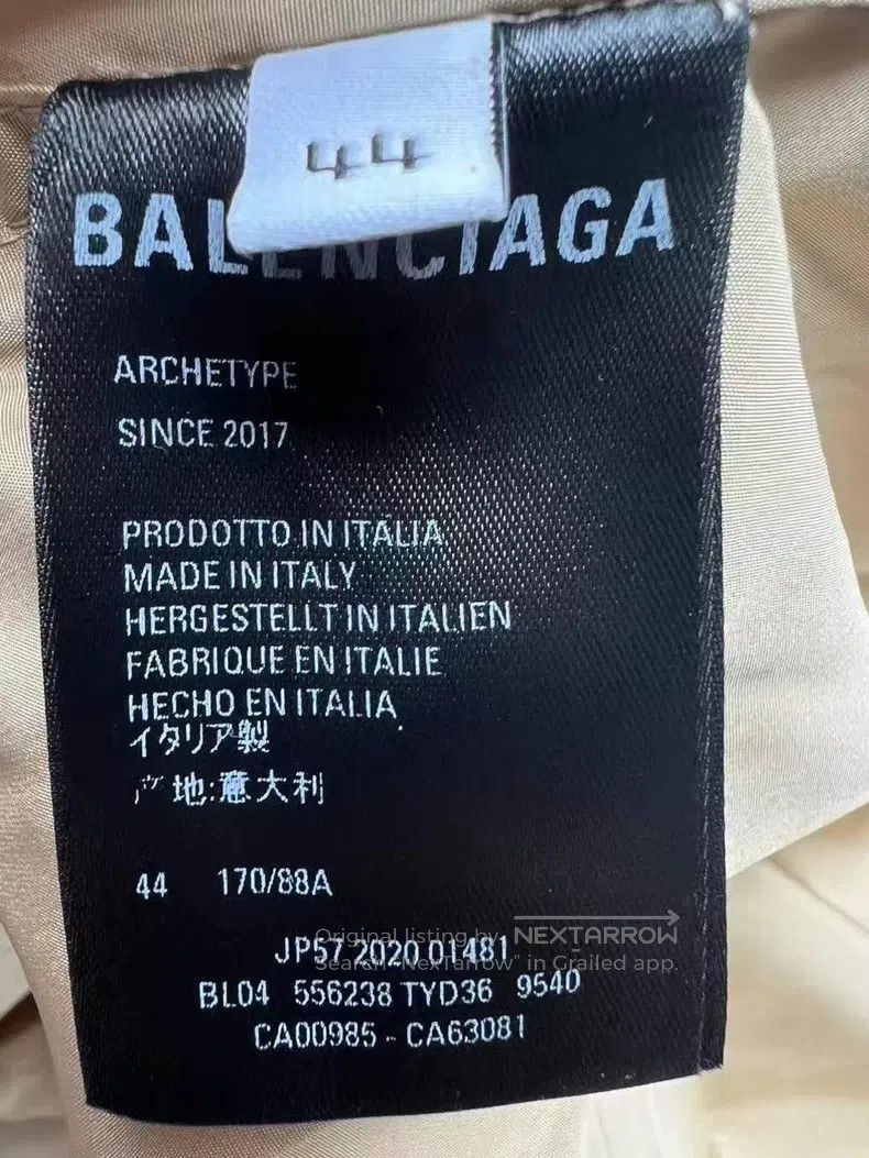Balenciaga Balenciaga Back Logo Windbreaker Size US S / EU 44-46 / 1 - 5 Thumbnail