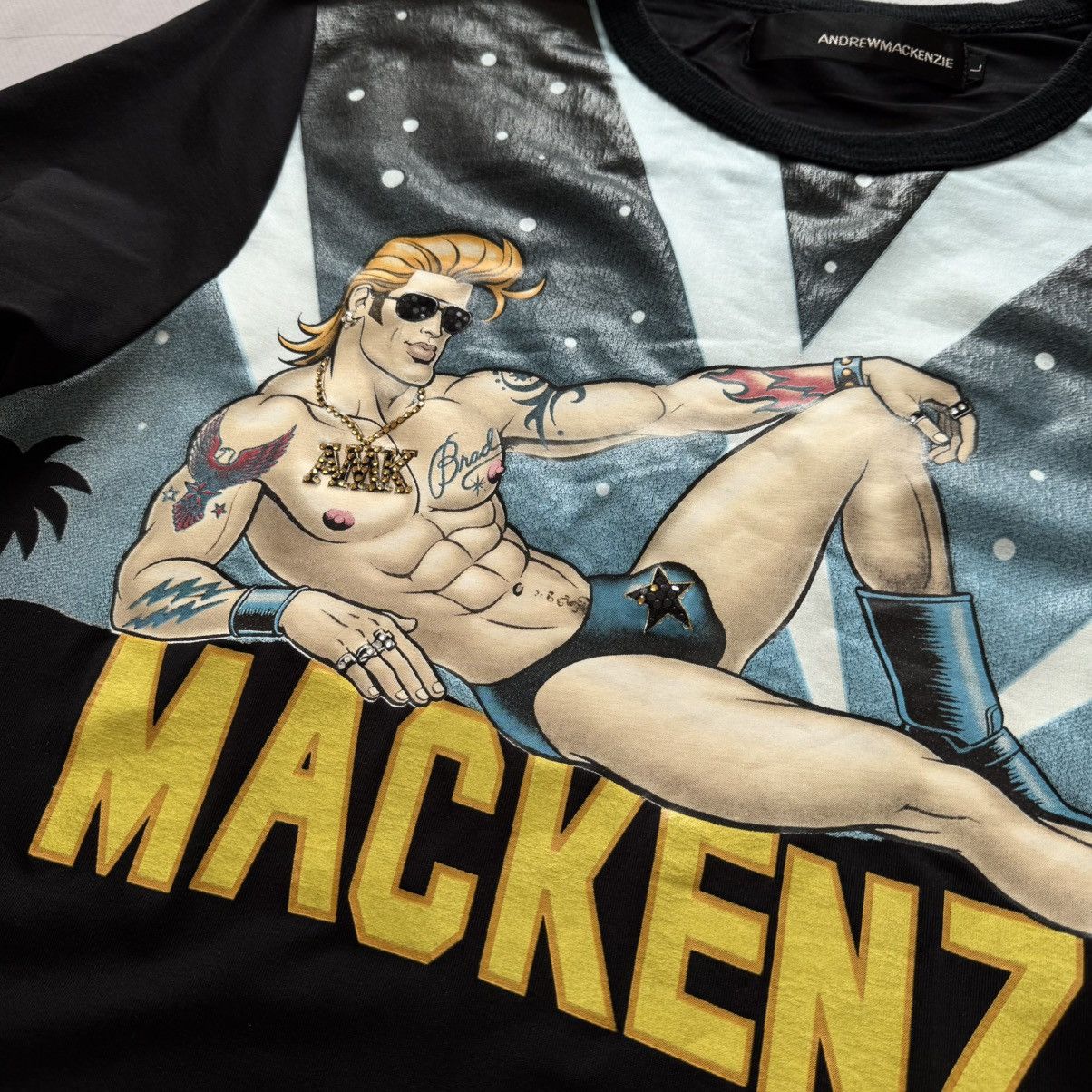 Andrew Mackenzie Vintage Andrew Mackenzie Man T-Shirt Tee Y2K Size US L / EU 52-54 / 3 - 3 Thumbnail