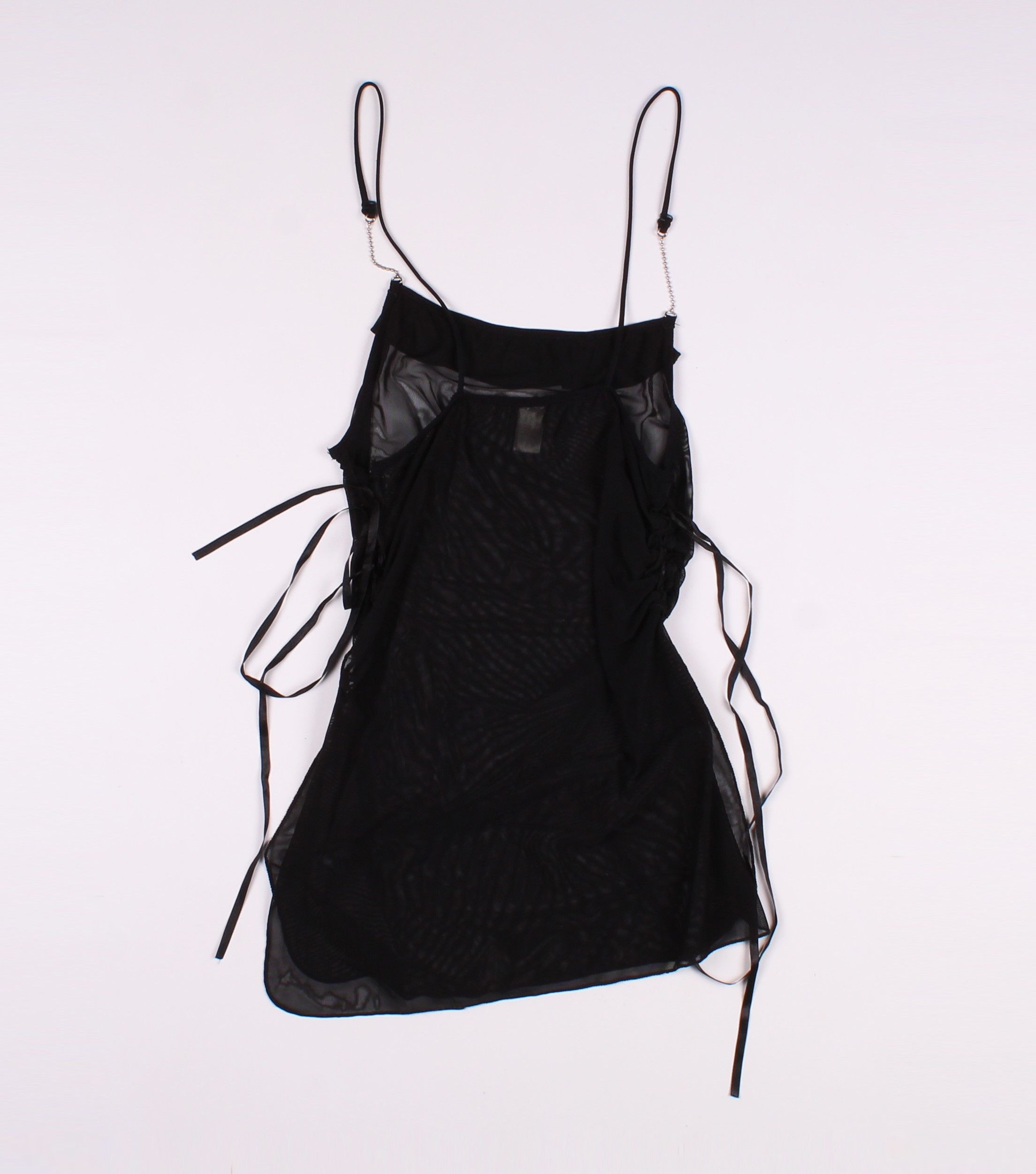 Vintage Vintage Sanselle Sexy Bondage Mesh Goth Cami Top Size M / US 6-8 / IT 42-44 - 10 Thumbnail