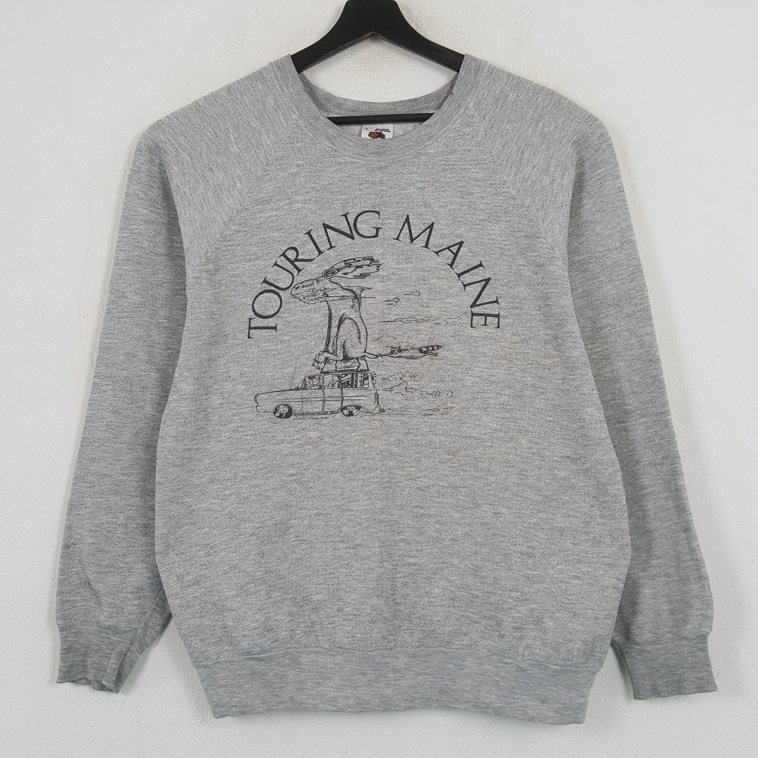 Vintage TOURING MAINE Vintage Sweatshirt C291N26 Size US M / EU 48-50 / 2 - 1 Thumbnail