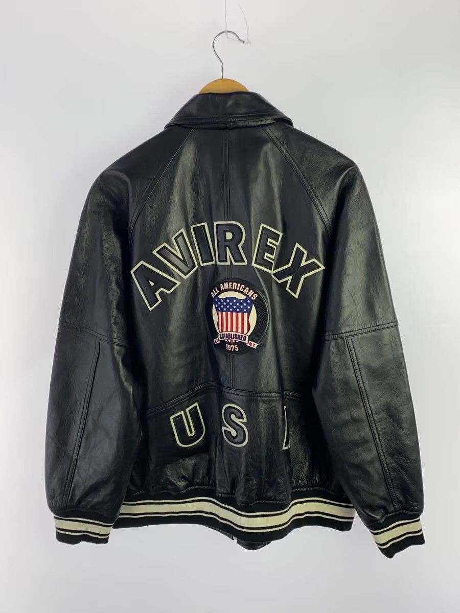 Avirex Avirex Sheepskin Leather Jacket Blouson Black Size US XL / EU 56 / 4 - 2 Thumbnail