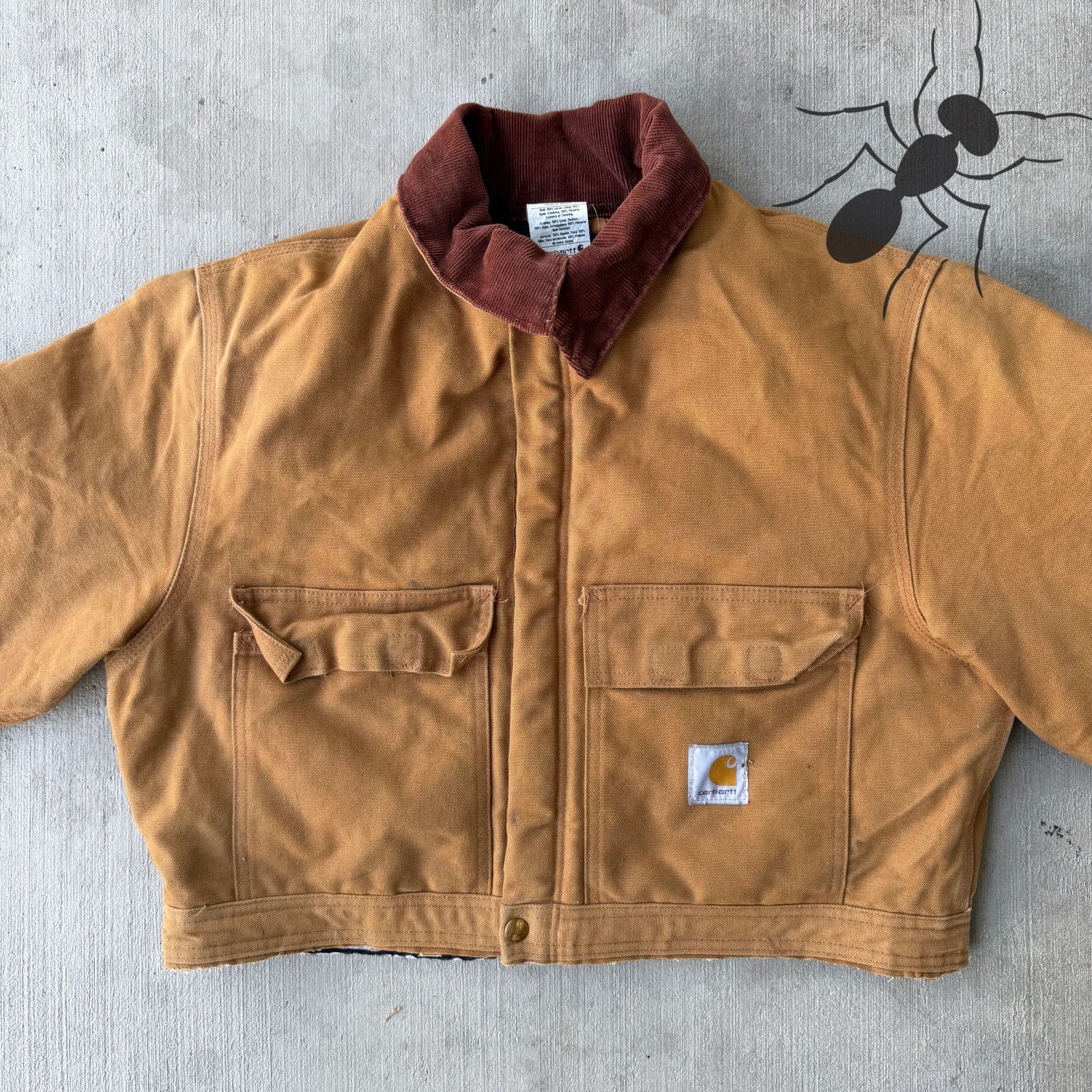 Carhartt × Vintage Carhartt brown cropped Detroit style work wear jacket Size US M / EU 48-50 / 2 - 3 Thumbnail