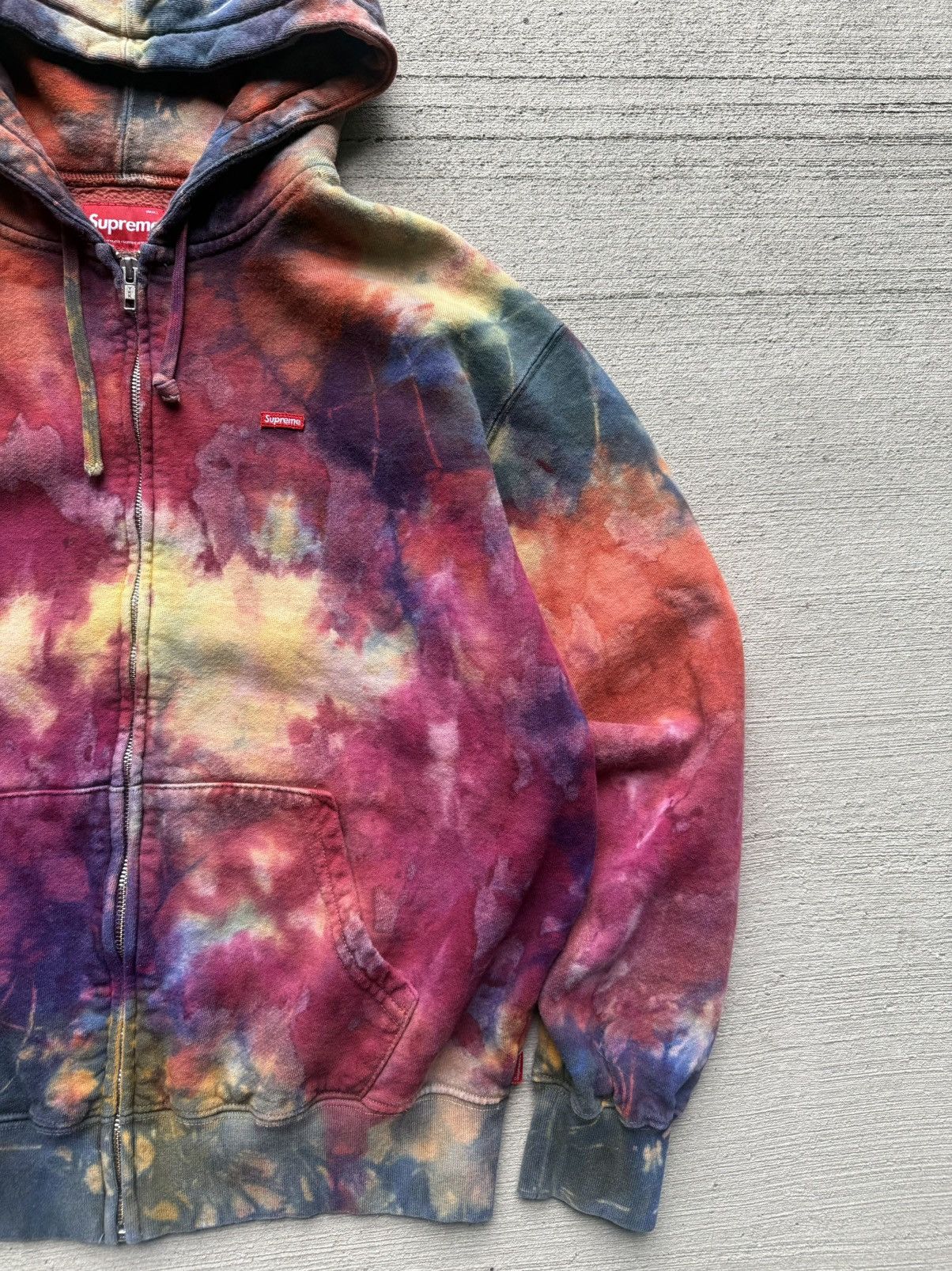 Supreme Supreme Overdyed Small Box Zip Up Hooded Sweatshirt Size US S / EU 44-46 / 1 - 3 Thumbnail