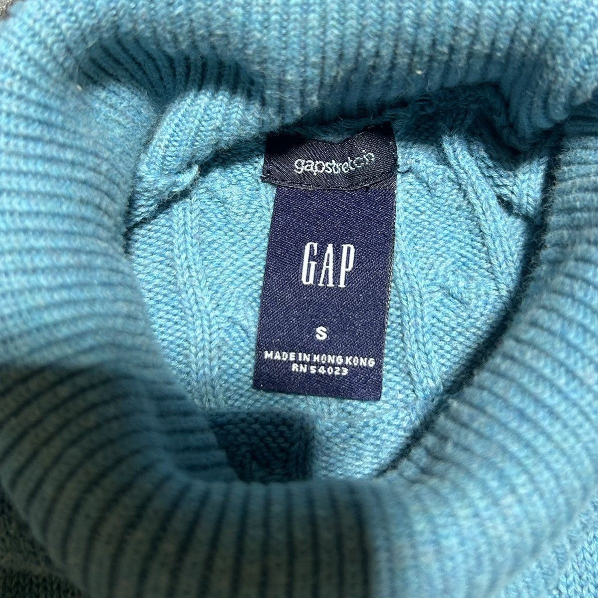 Gap Vintage Gap Turtleneck Sweater Cable Knit Crochet Y2K Small Size S / US 4 / IT 40 - 2 Thumbnail