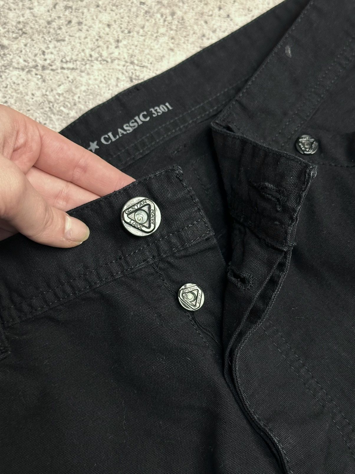 G-Star G-Star raw black denim pants carpenter y2k tech style Size US 34 / EU 50 - 8 Thumbnail