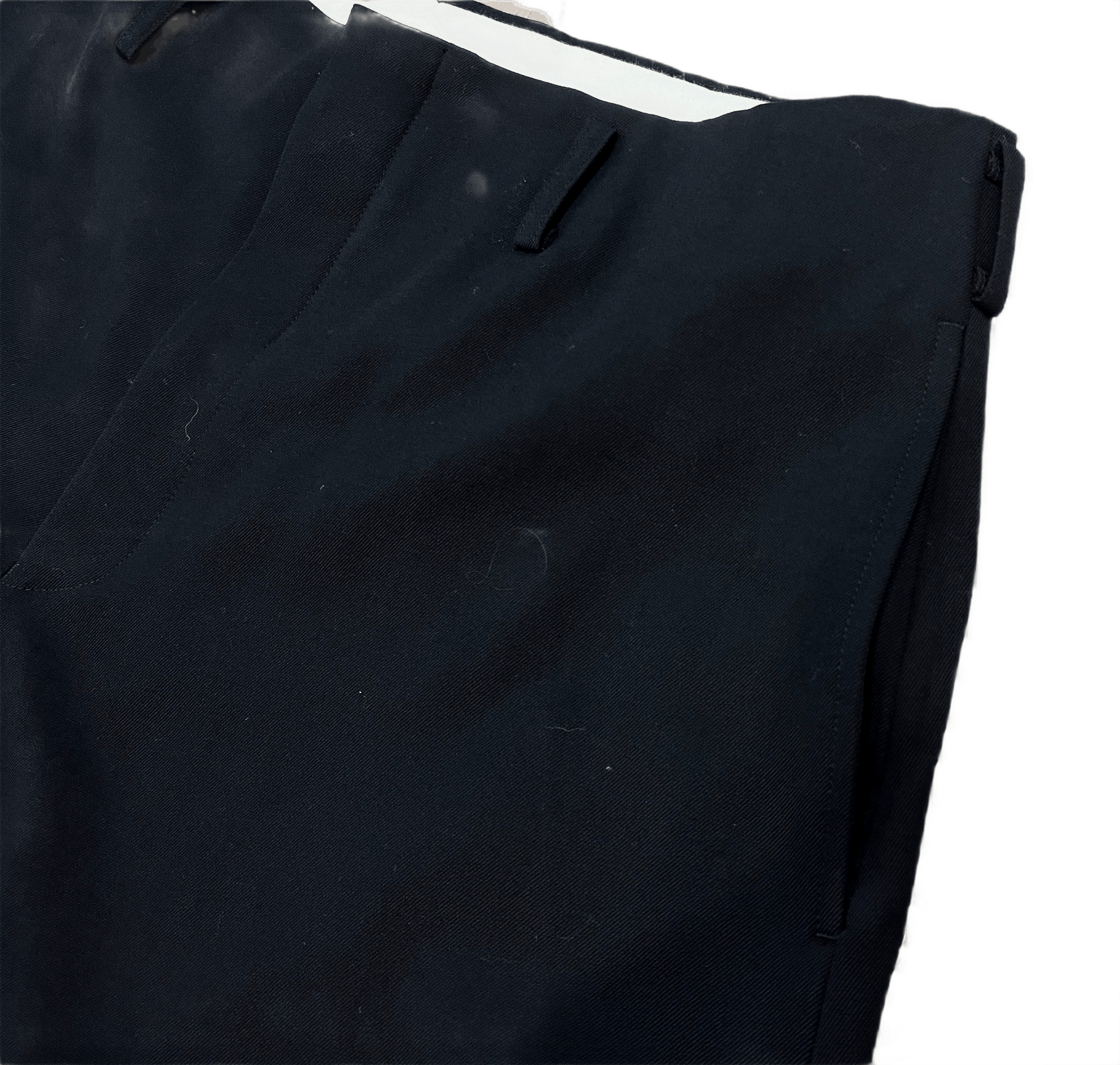 Comme des Garcons Homme Plus Gabardine Wool Loose Leg Tailored Pants Size US 34 / EU 50 - 3 Thumbnail