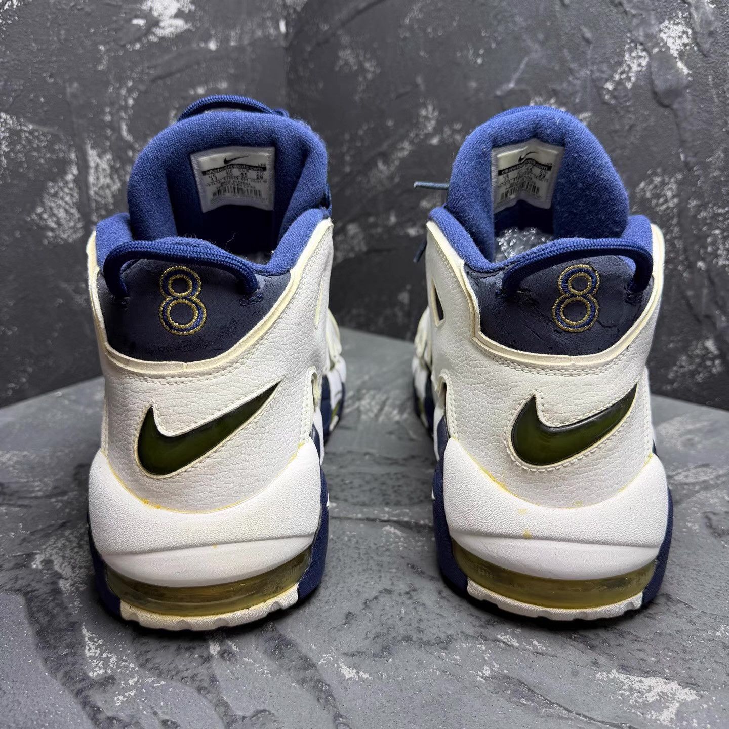 Nike Nike Air More Uptempo Olympic 2012 Navy Q10 Size US 11 / EU 44 - 7 Thumbnail