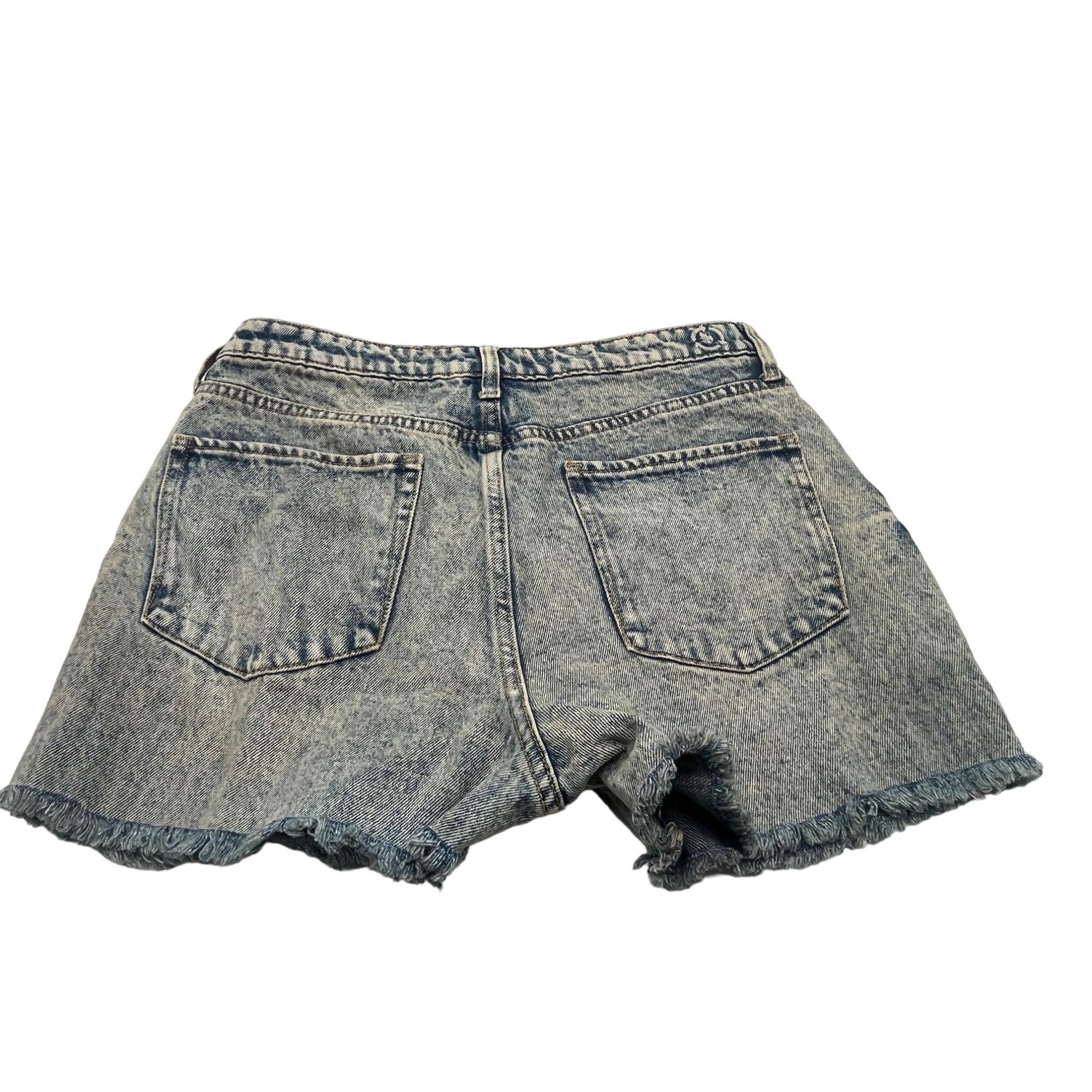 Other PTCL High Waist Exposed Button Fly Denim Cutoff Shorts, Indi Size 30" / US 8 / IT 44 - 4 Thumbnail
