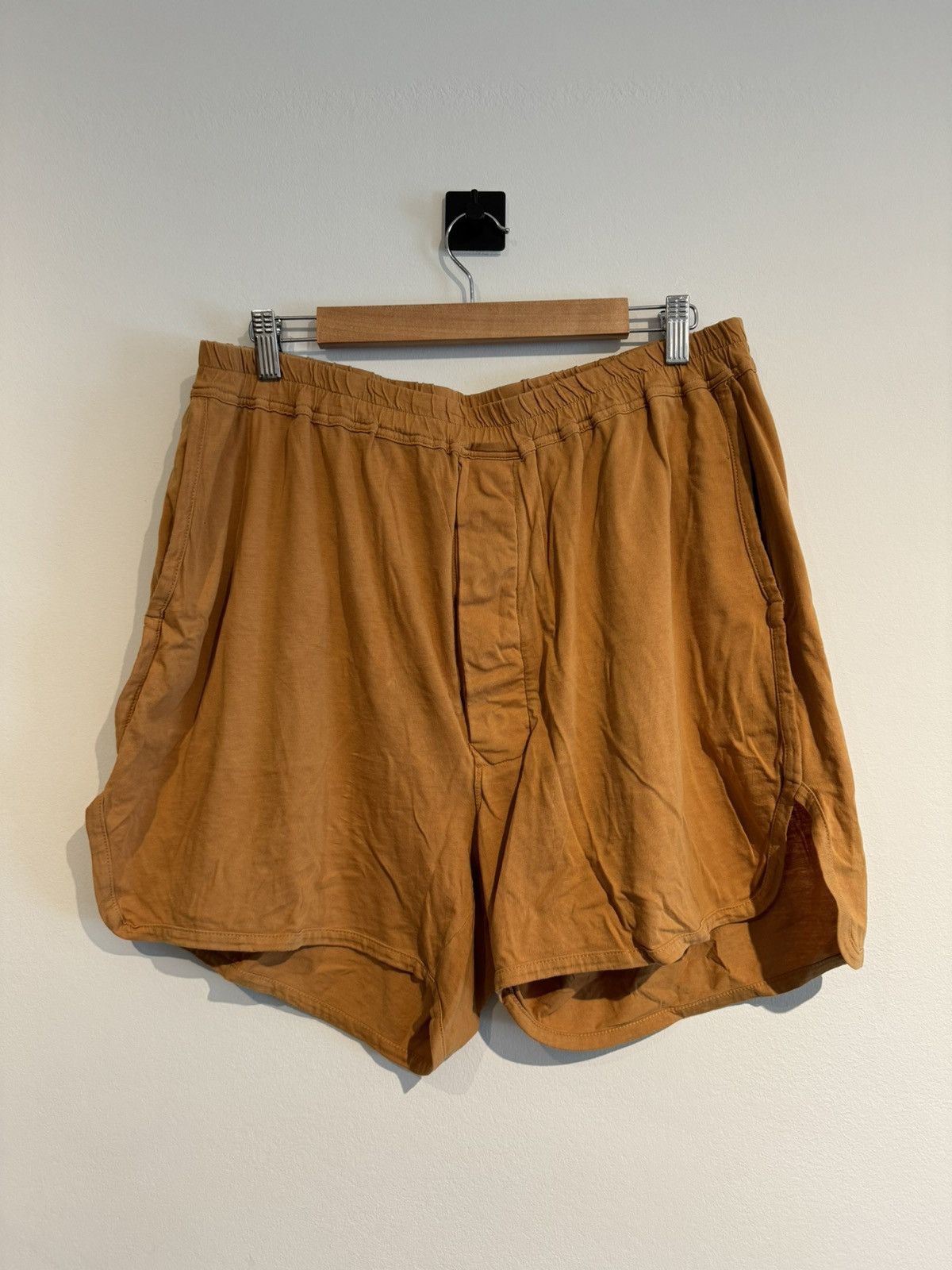 image of Rick Owens Drkshdw Dolphin Shorts in Orange, Men's (Size 32)