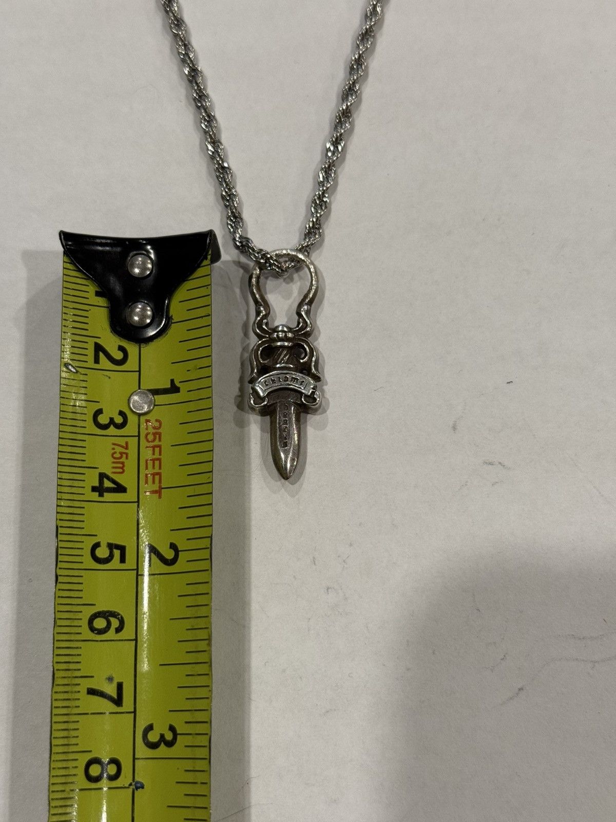 Chrome Hearts Chrome Hearts Dagger Pendant Silver Rope Chain Necklace 925 Size ONE SIZE - 11 Thumbnail