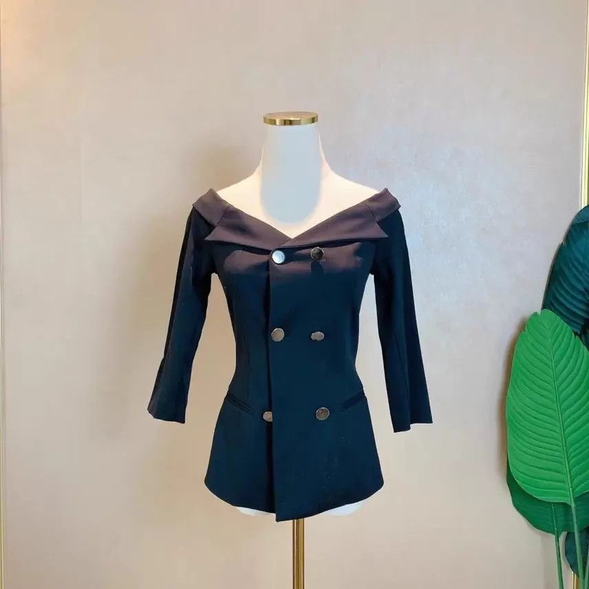 Pinko PINKO one-shoulder pre-owned jacket Size S / US 4 / IT 40 - 1 Thumbnail