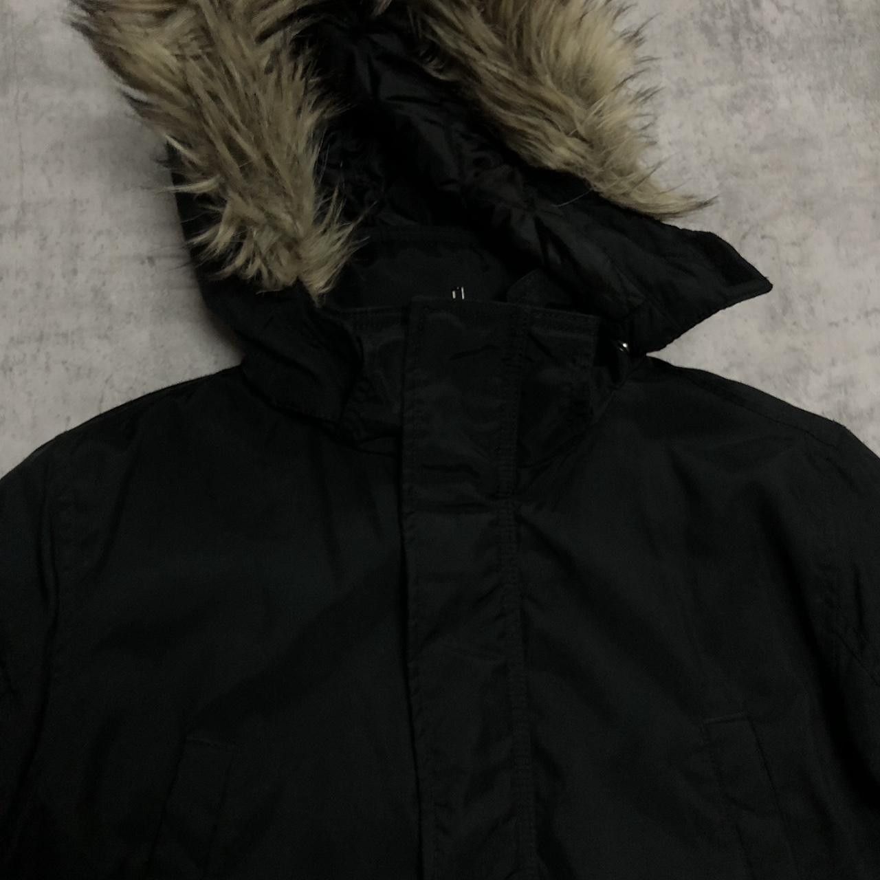 Other Black streetwear parka with fur hood #wintercoats Size US M / EU 48-50 / 2 - 3 Thumbnail