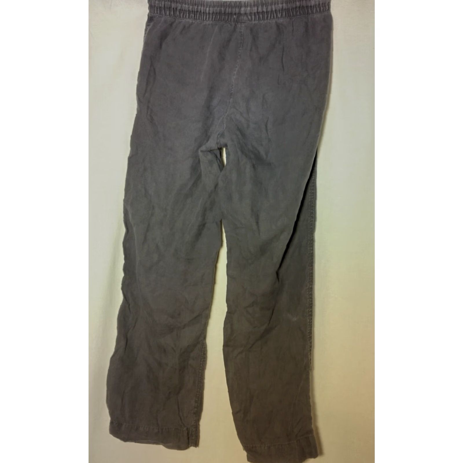 Vintage VINTAGE L.L. Bean Women's Pants Size 8 Linen Gray Straight Fit Casual Workwear Spring Summer Size 30" / US 8 / IT 44 - 2 Thumbnail