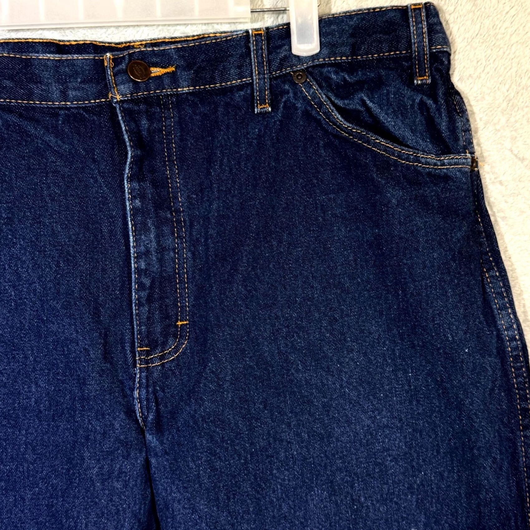 Dickies Dickies Jeans Men’s 38x36 Blue Denim 100% Cotton Regular Fit Straight Leg Jeans Size US 38 / EU 54 - 4 Thumbnail