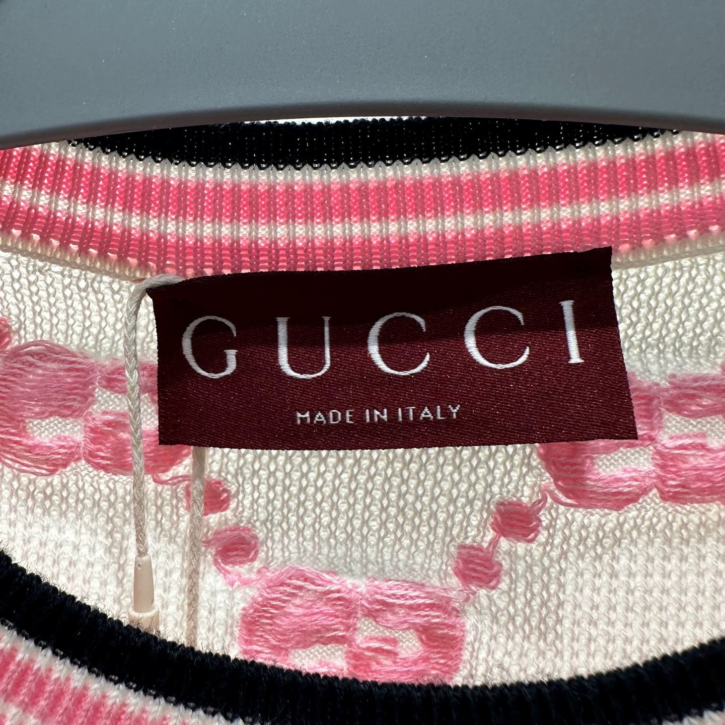 Gucci Gucci 24SS GG All-Over Print Knit Short-Sleeve S Size S / US 4 / IT 40 - 3 Thumbnail