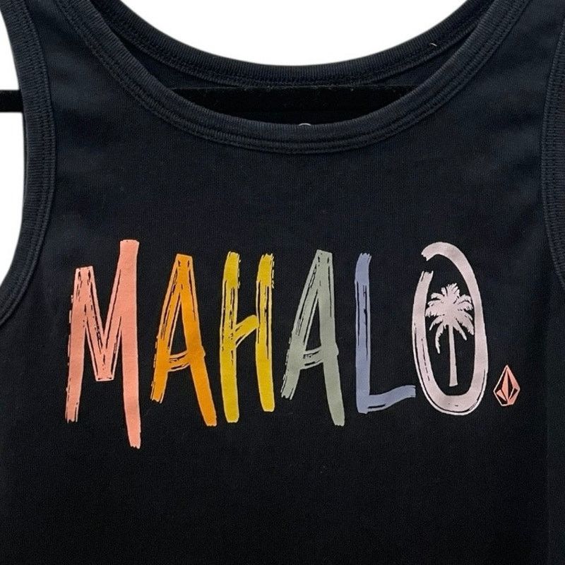 Volcom Volcom Black Mahalo Rainbow Palm Tree Graphic Tank Top Size S / US 4 / IT 40 - 5 Thumbnail