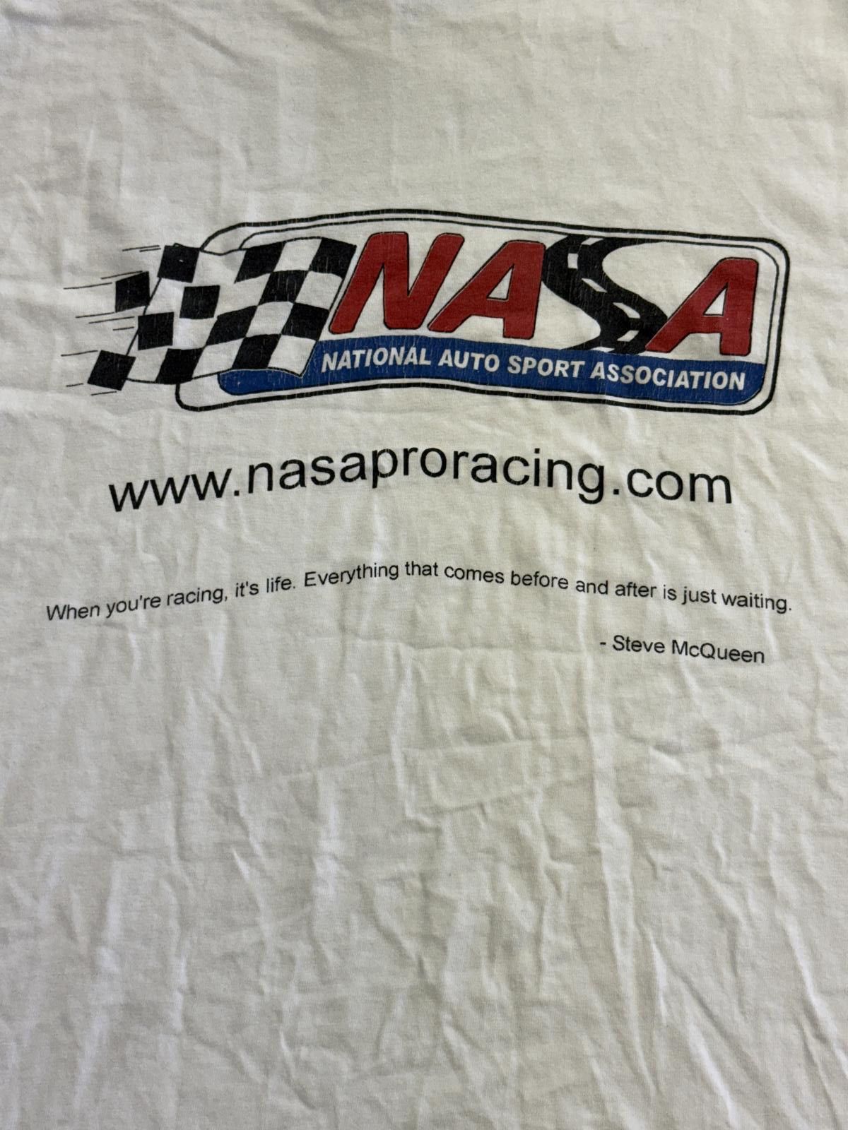 Hanes NASA T-shirt National Auto Sport Association Steve McQueen Size US XL / EU 56 / 4 - 5 Thumbnail