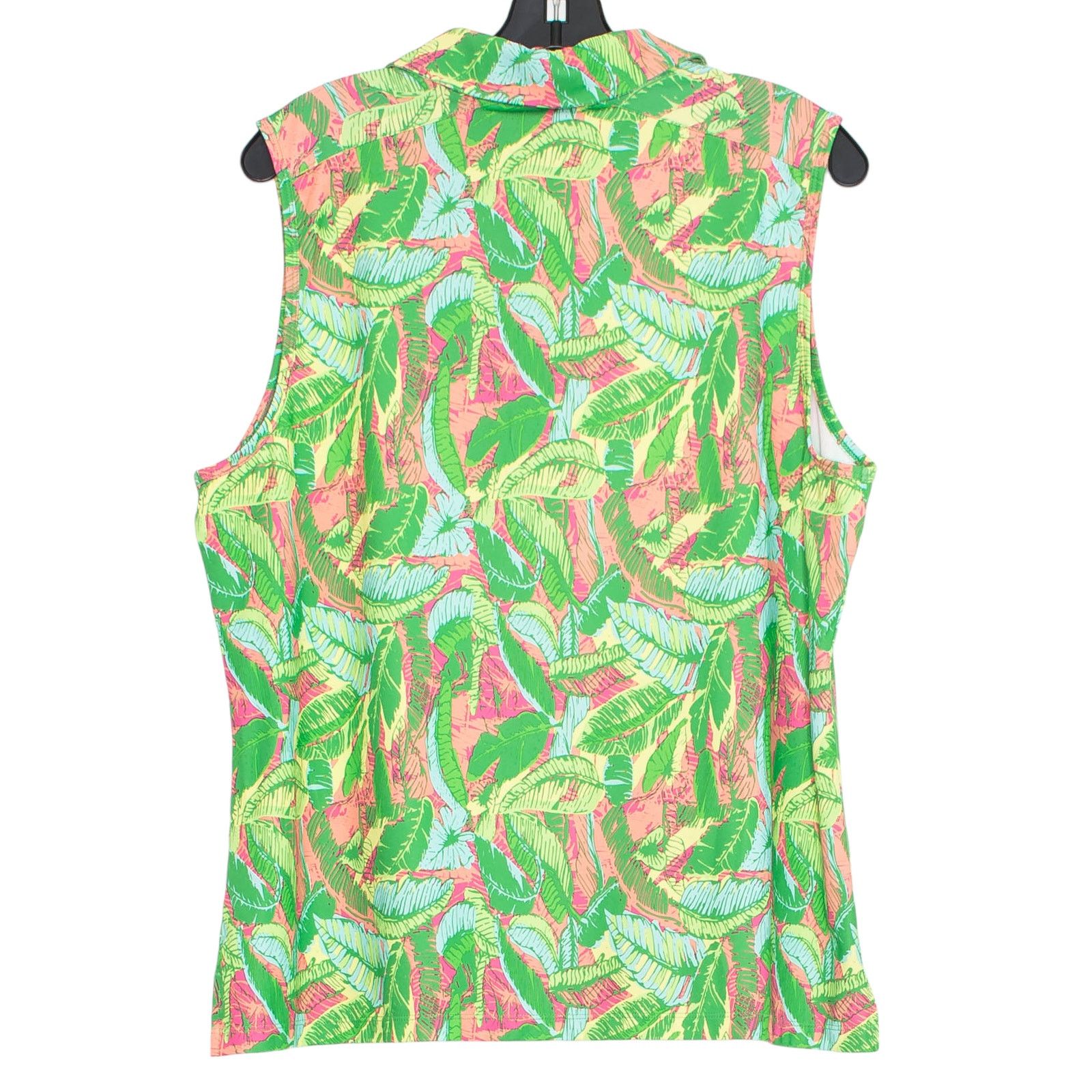Other Lillie Green Golf Polo Top Tropical Resort Coastal Preppy XL Size XL / US 12-14 / IT 48-50 - 2 Thumbnail