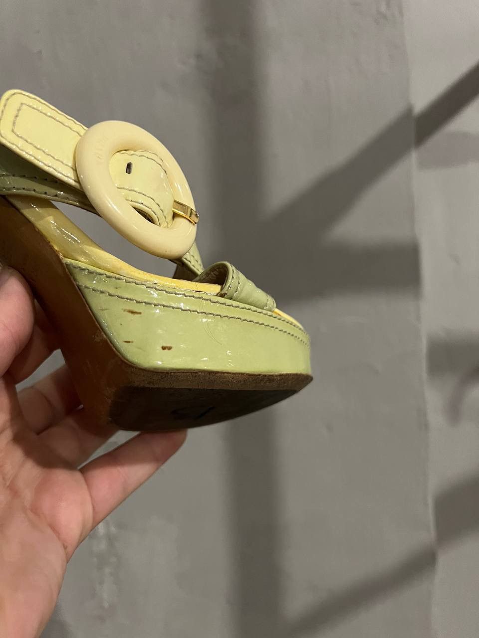 Prada PRADA SANDALS PATERN LEATHER WOMEN VINTAGE HEELS SIZE 35 Size US 5 / IT 35 - 5 Thumbnail