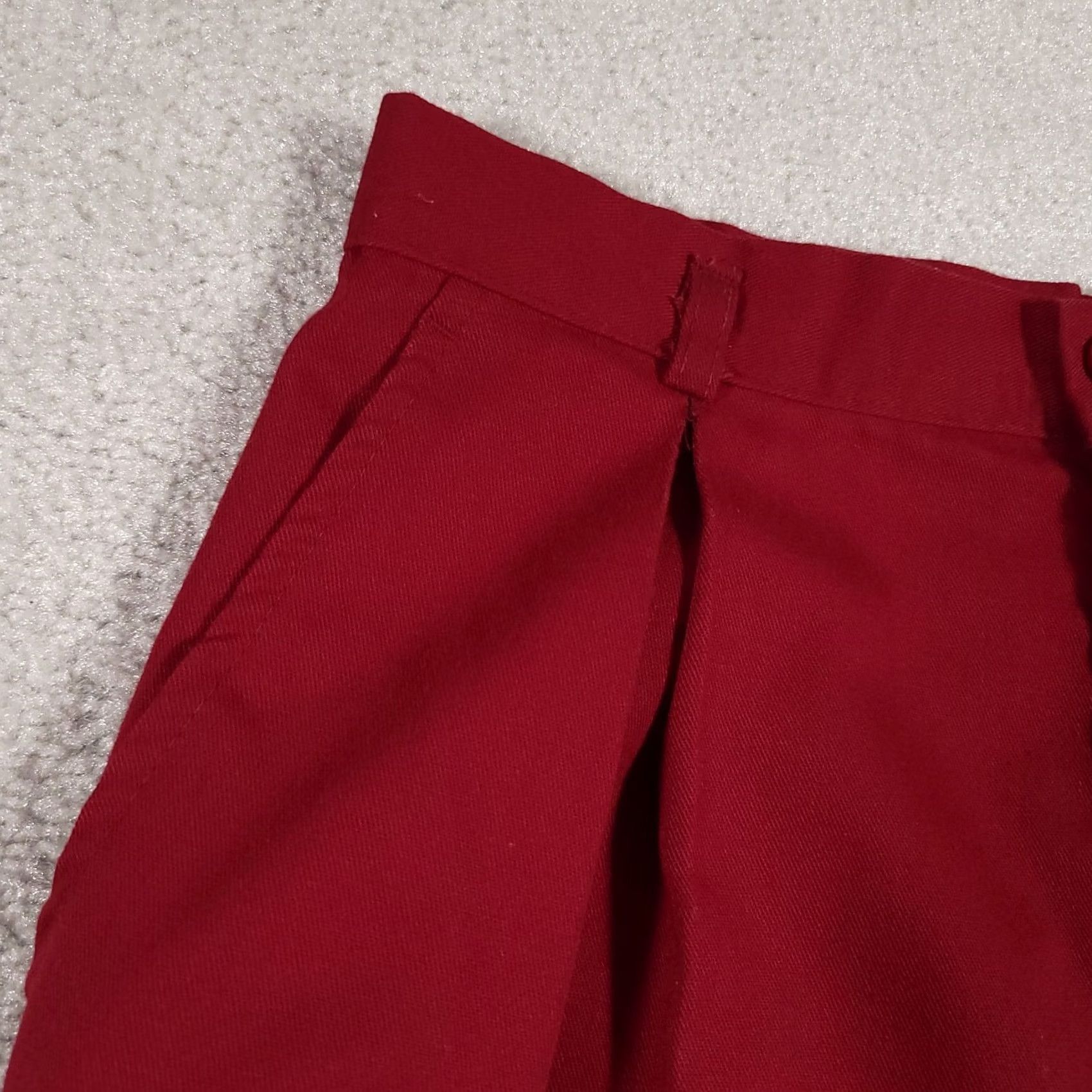 JCPenney VINTAGE JC Penney Dress Pants Trousers Women's 4 Red Pleated Wide-Leg 29in Inseam 26×29 Miss America Dress Pants Mens? No, Womens Size 27" / US 4 / IT 40 - 4 Thumbnail