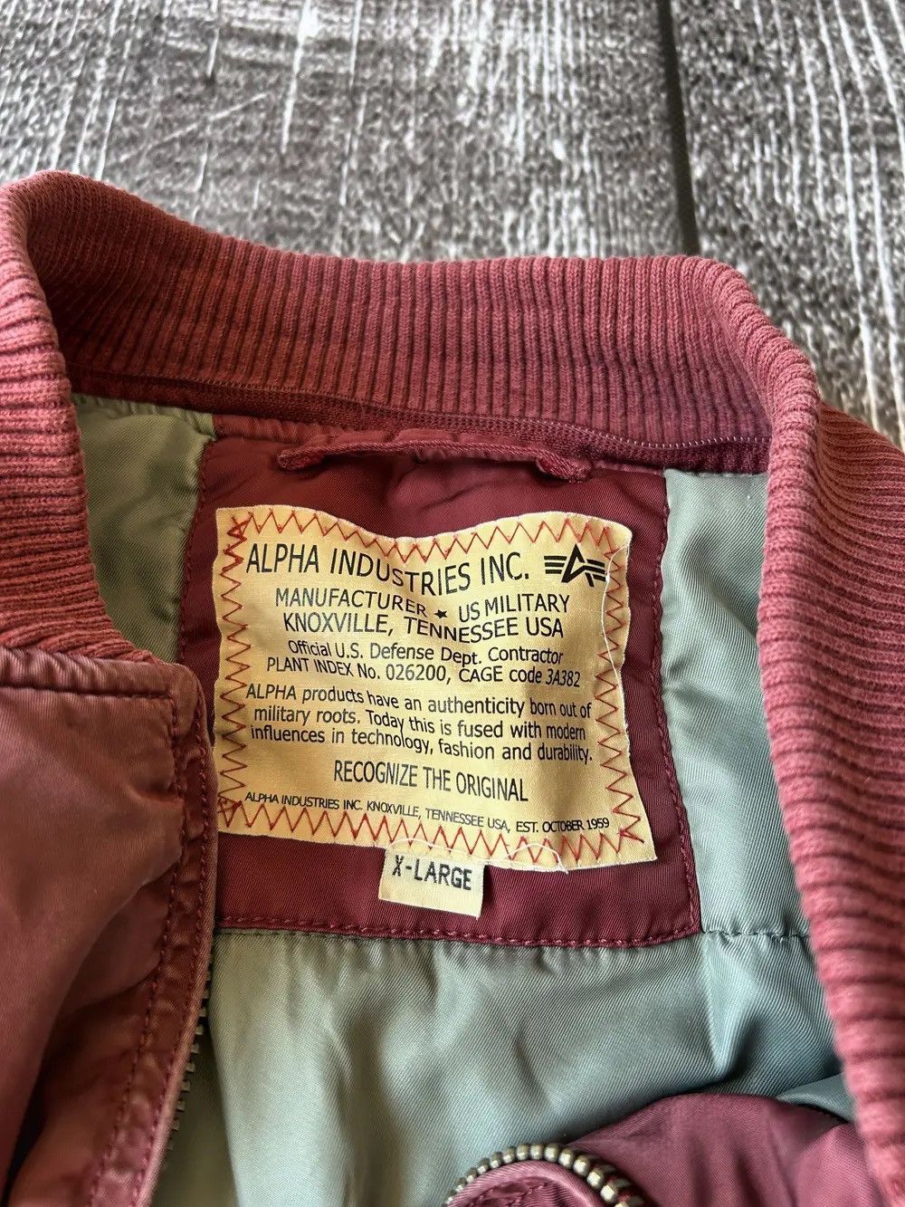 Alpha Industries × Hysteric Glamour VTG RAF SIMONS STYLE WASHED ALPHA INDUSTRIES BOMBER JACKET Size US L / EU 52-54 / 3 - 9 Thumbnail