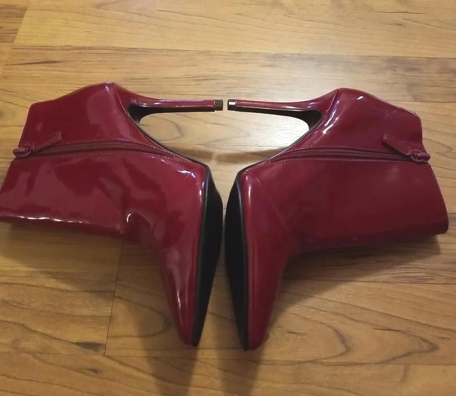 Other New Charles & Keith Women's 7.5 Ankle BOOTS Red Heels Size US 7.5 / IT 37.5 - 4 Thumbnail