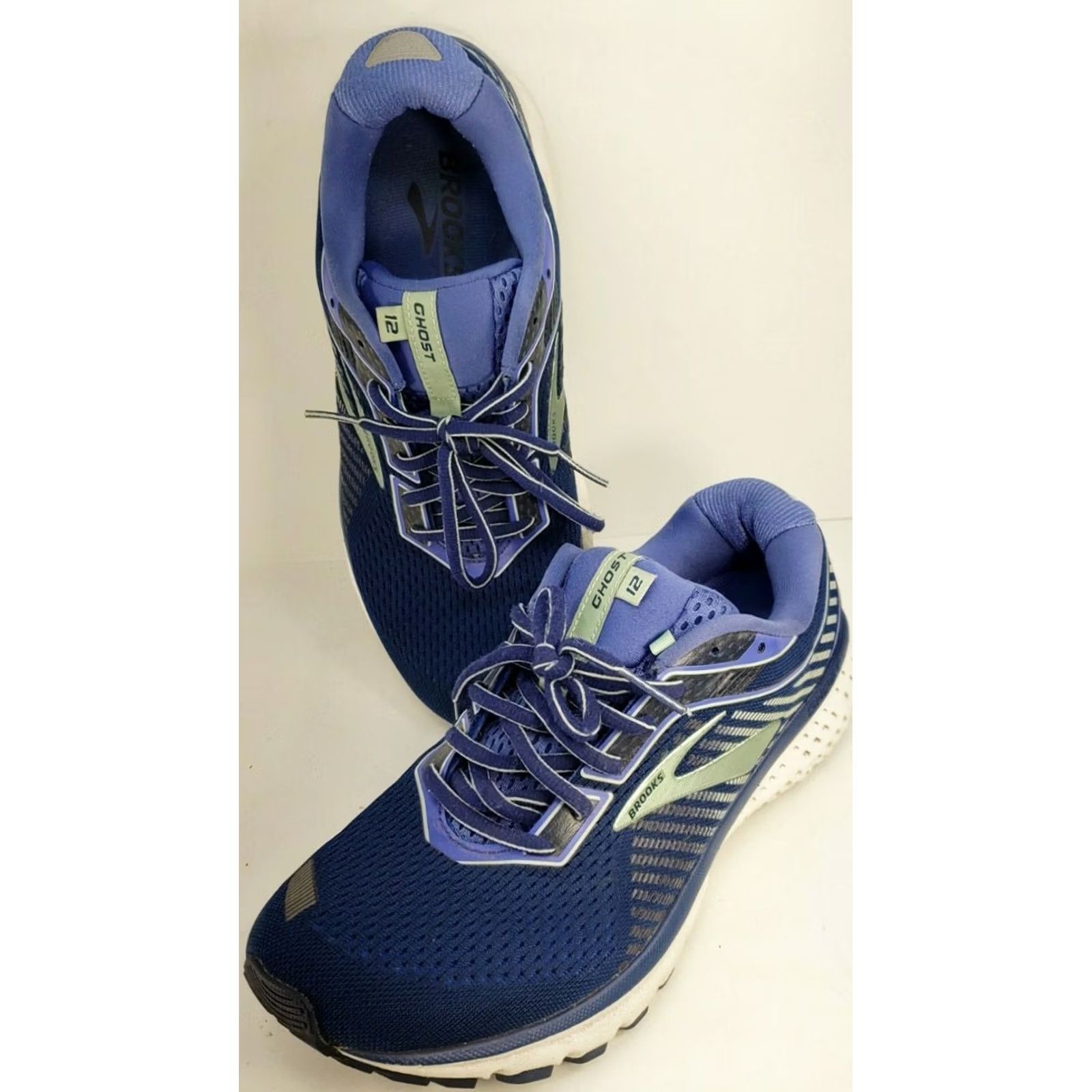 Brooks Brooks Ghost 12 Running Shoes Women Sz 10 B Blue Peacoat Blue Aqua Mesh Breathable Comfort Sneaker Athletic Size M / US 6-8 / IT 42-44 - 2 Thumbnail