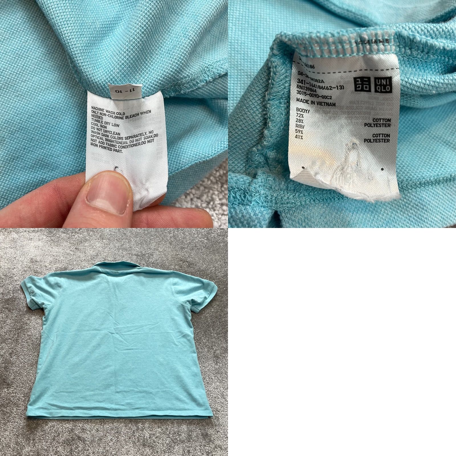 Uniqlo VINTAGE Uniqlo Polo Shirt Mens XL Light Blue Preppy Golf Rugby Collared Cotton Solid Size US XL / EU 56 / 4 - 8 Thumbnail