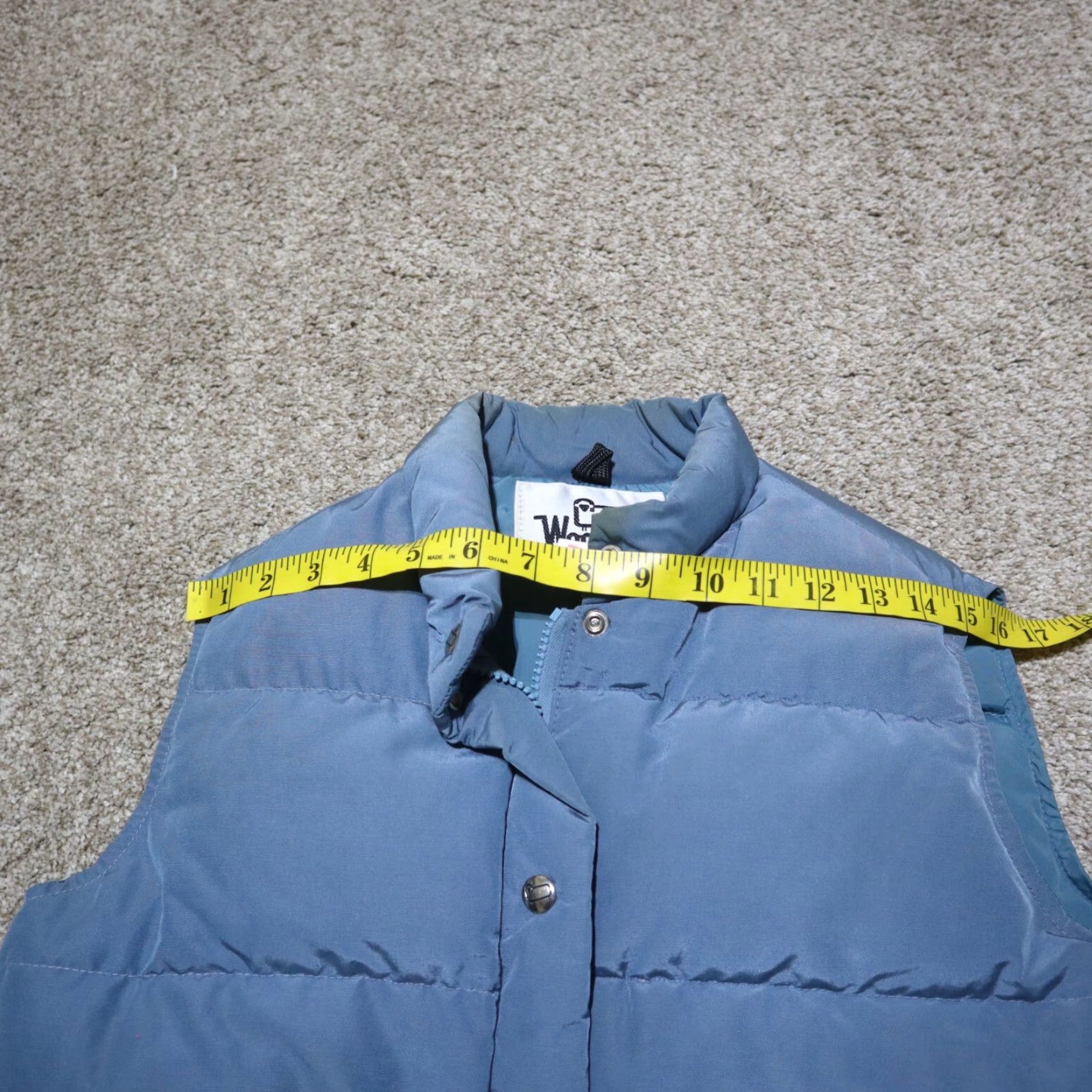 Vintage Woolrich Puffer Vest Blue Snap Vintage Insulated Winter Mock Neck Size L Large Size L / US 10 / IT 46 - 5 Thumbnail