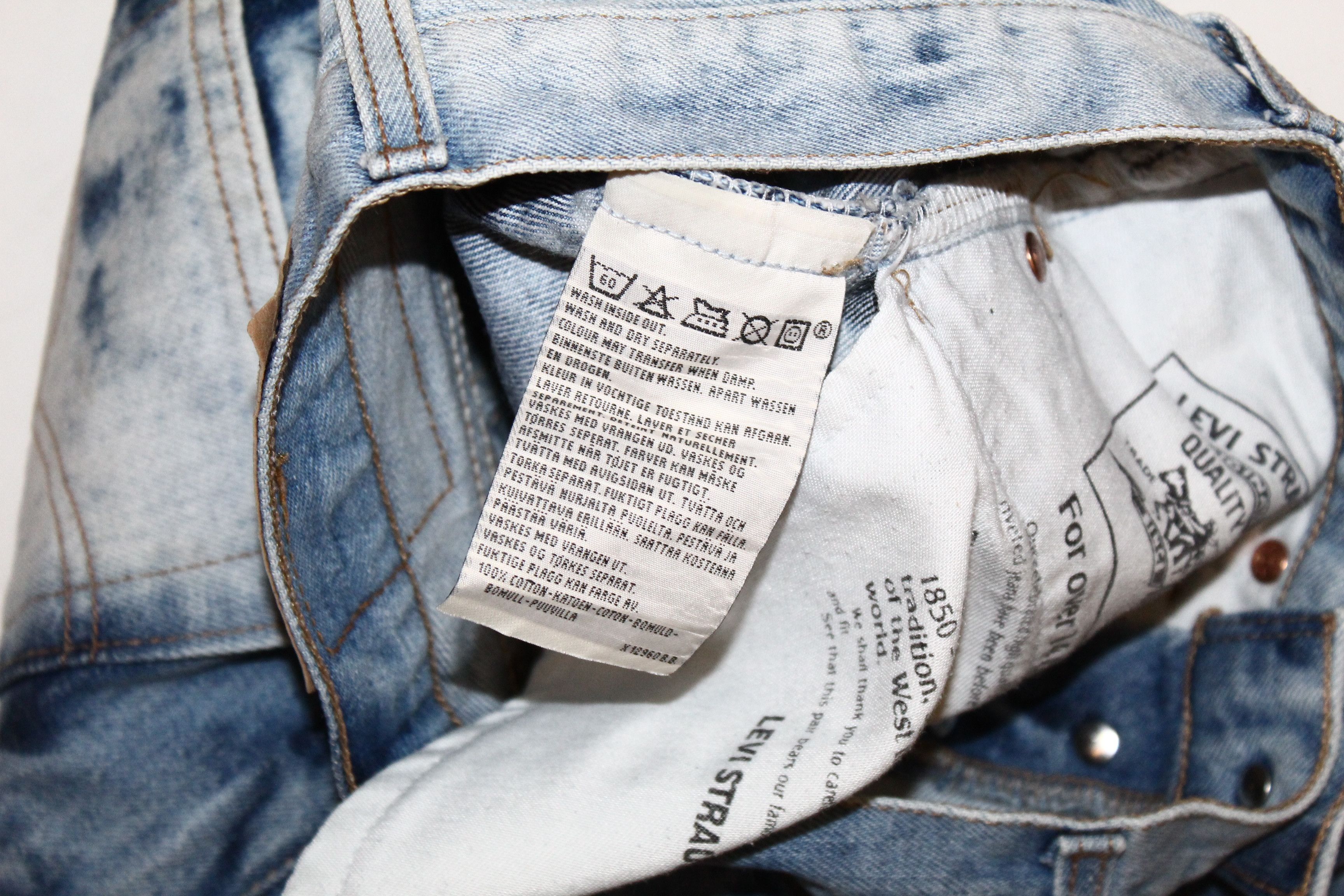 Levi's Levi's 555 04 High Waist Acid Wash Bootcut Jeans Size US 26 / EU 42 - 8 Thumbnail