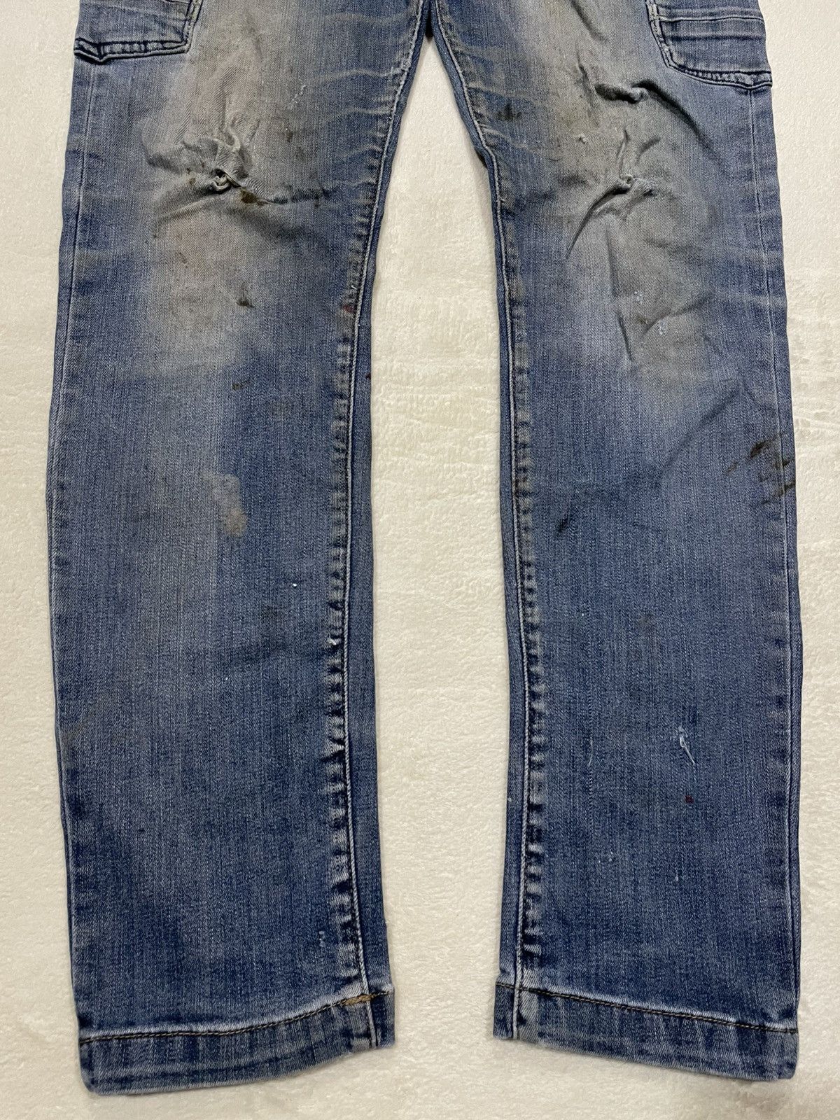 Japanese Brand Vintage Evenriver Distress Mudwash Denim Jeans Size US 32 / EU 48 - 3 Thumbnail