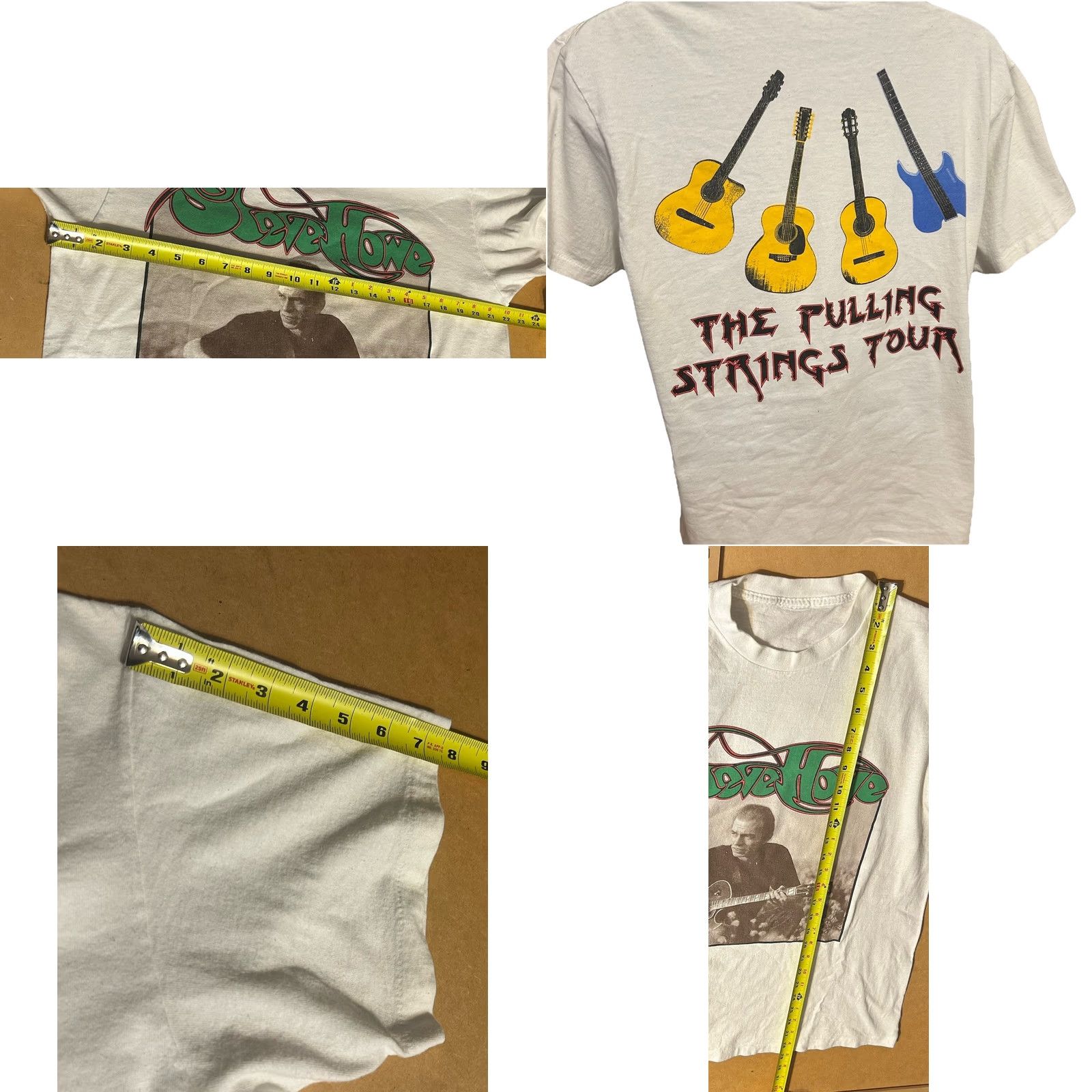 Vintage VINTAGE Steve Howe Shirt Men L White Short Sleeve Logo Graphic Print 2000s Concert Music Steve Howe Mens Size US L / EU 52-54 / 3 - 9 Thumbnail