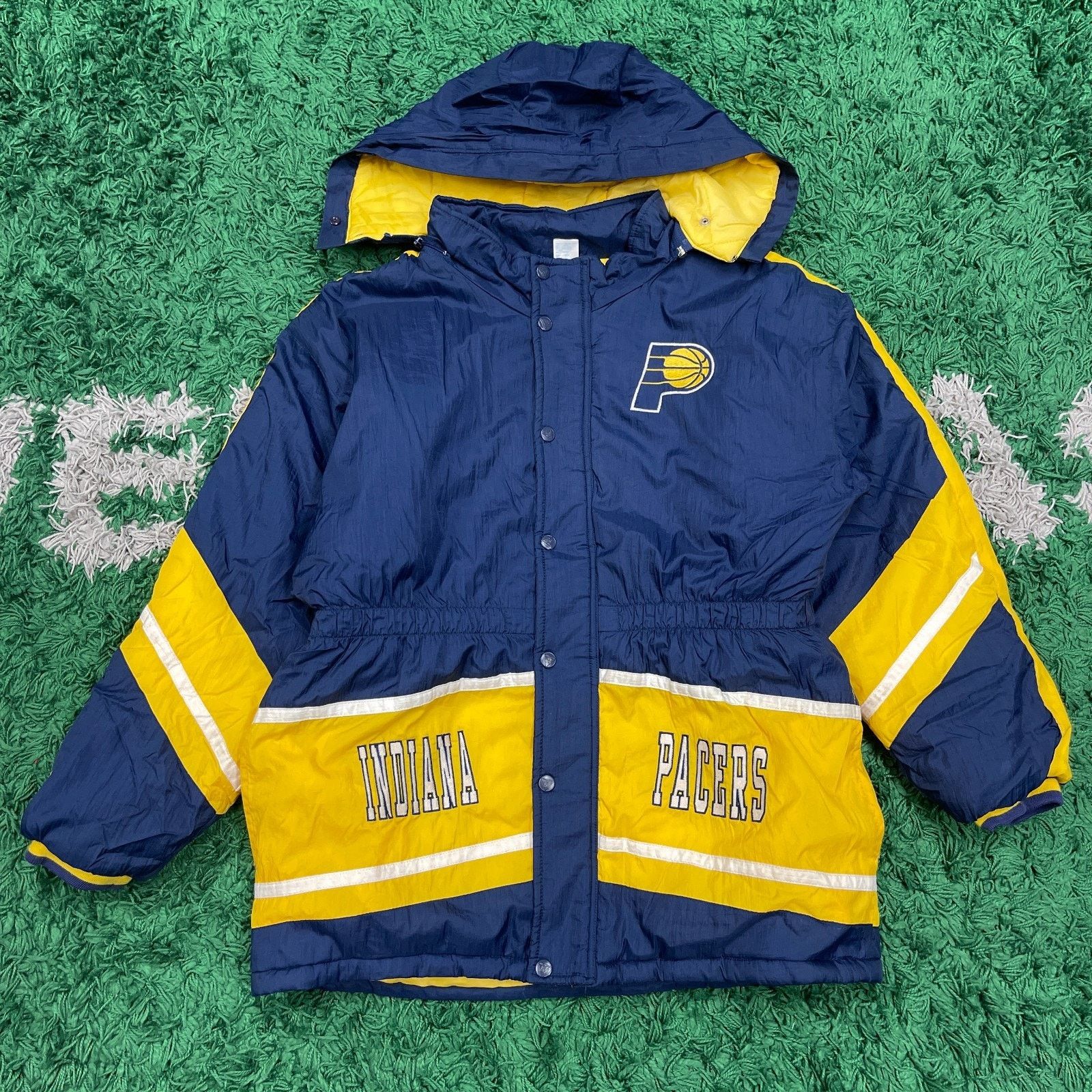 Vintage Vintage Indiana Pacers Mighty Mac Parka Jacket Large 16/18 Size US L / EU 52-54 / 3 - 1 Thumbnail