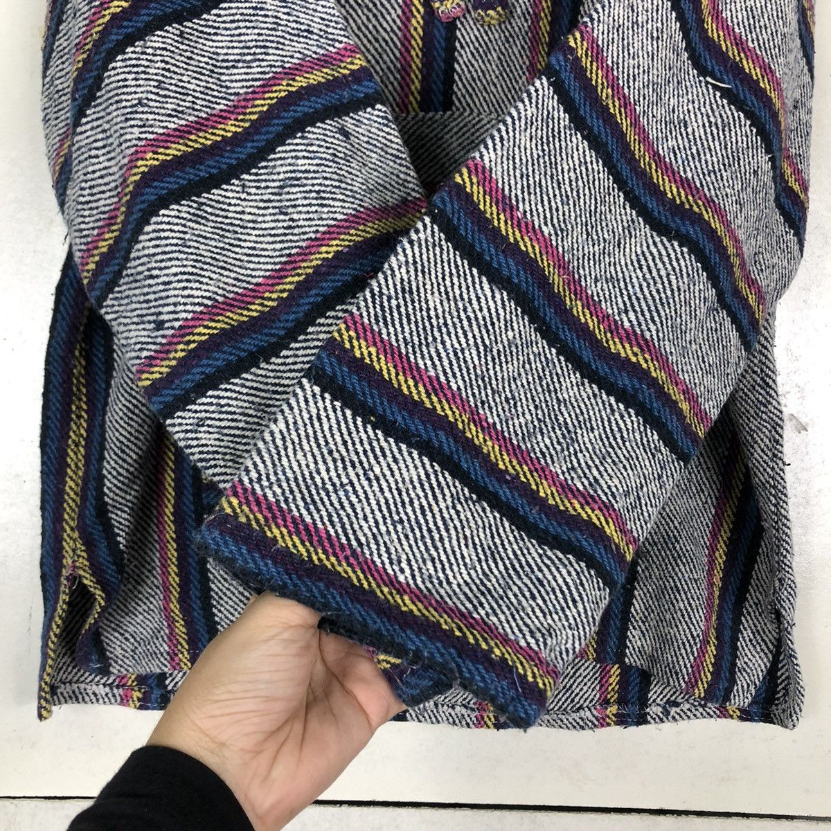 Japanese Brand 🔥VINTAGE PULL OVER WOOL JACKET SAN PATRICIO ISSEY MIYAKE Size US L / EU 52-54 / 3 - 14 Thumbnail