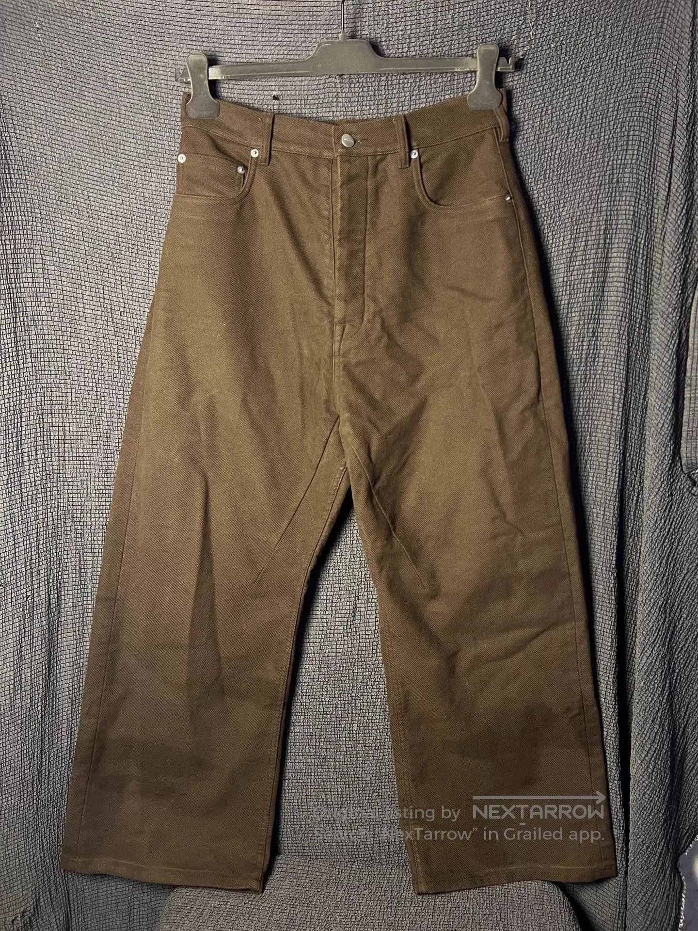 Rick Owens Brown Casual Pants with Chain Detail Size 32. Size US 32 / EU 48 - 4 Thumbnail