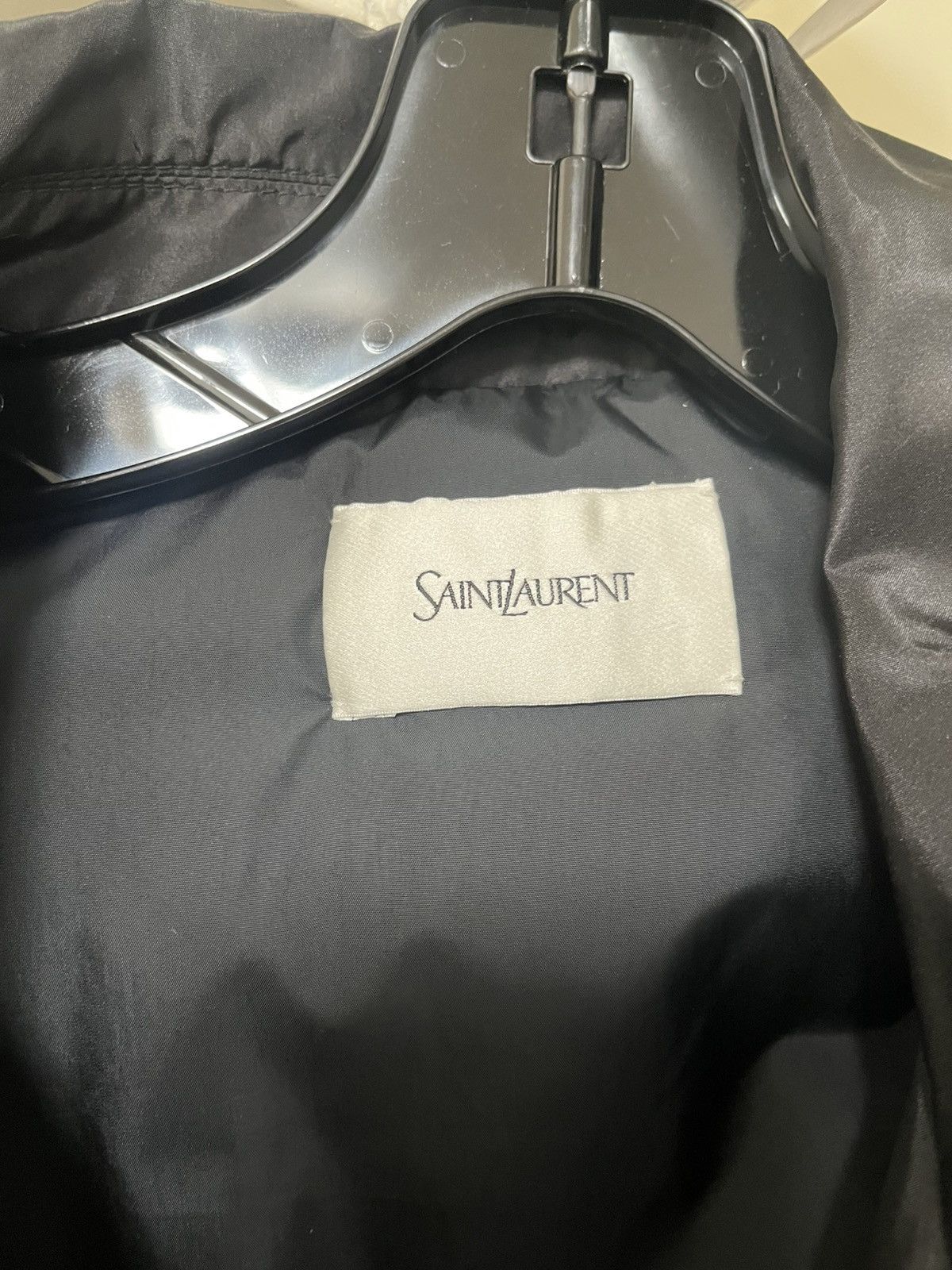Saint Laurent Paris Taffeta Shirt-Collar Bomber Jacket Sz 52 Size US L / EU 52-54 / 3 - 3 Thumbnail