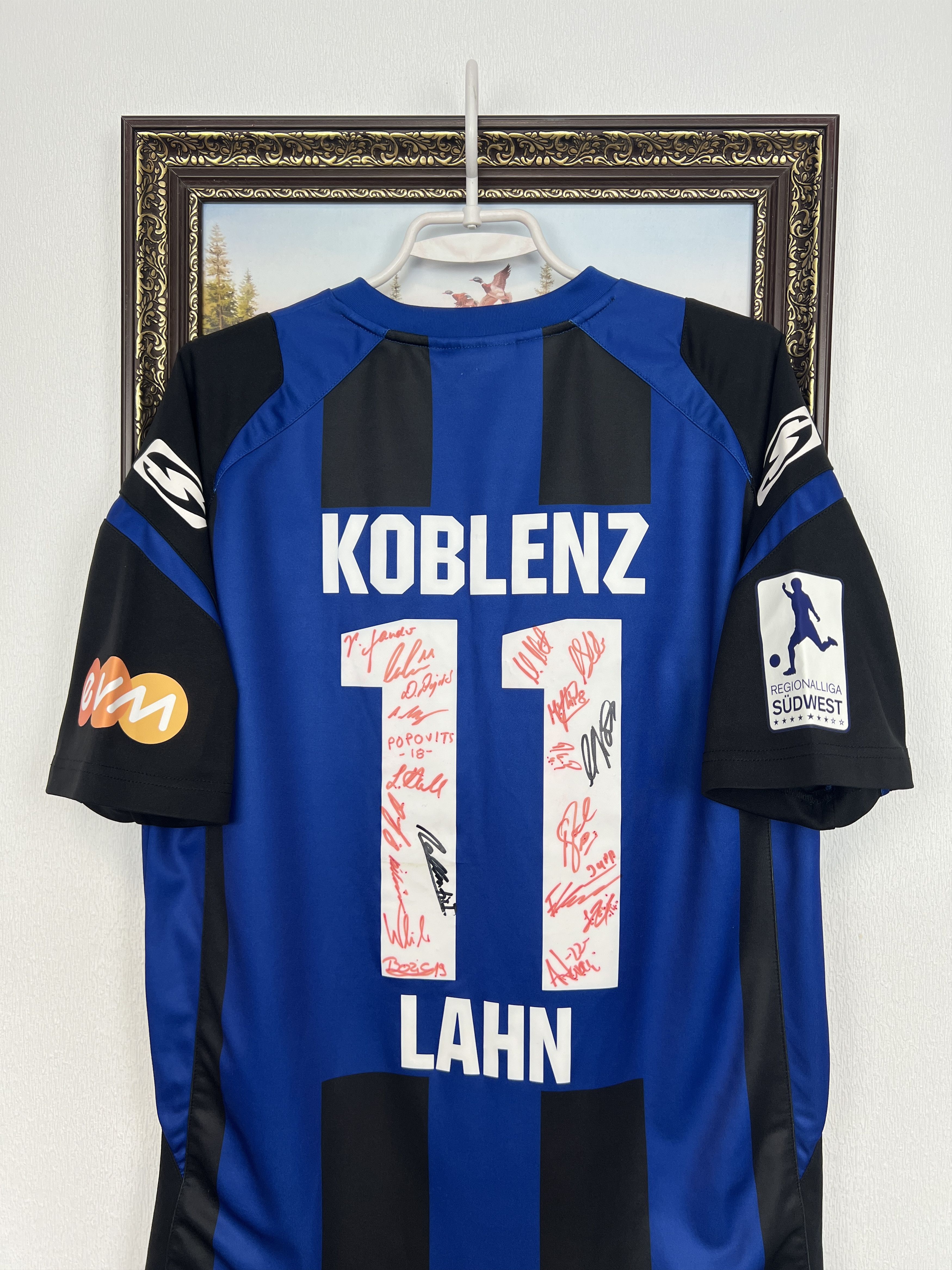 Vintage TuS Koblenz Football Shirt Lahn Soccer Match Worn Tee Size US M / EU 48-50 / 2 - 13 Thumbnail