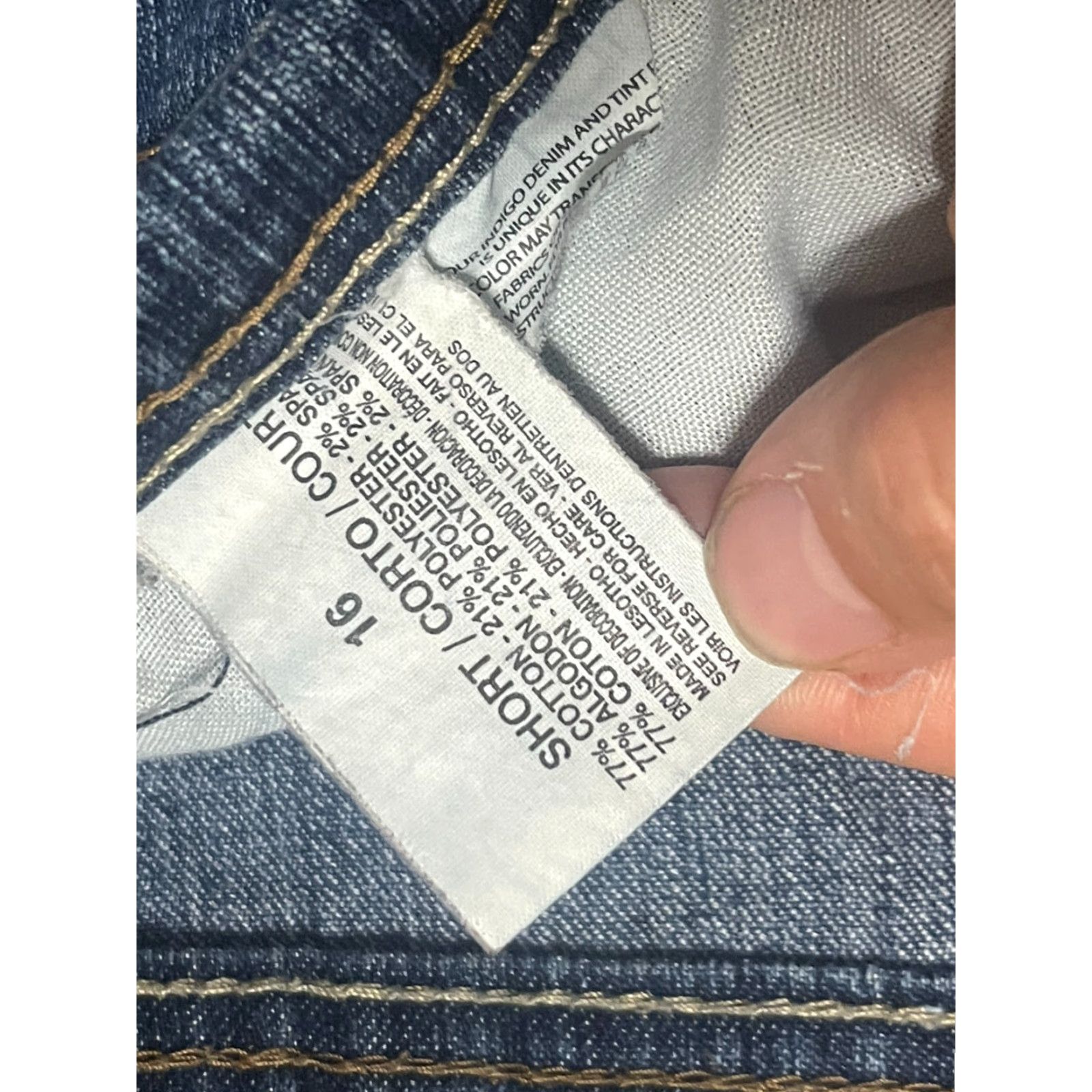 Gloria Vanderbilt Gloria Vanderbilt Jeans Women Size 16 Blue Denim Straight Pockets Regular Size 38" / US 16 / IT 52 - 4 Thumbnail