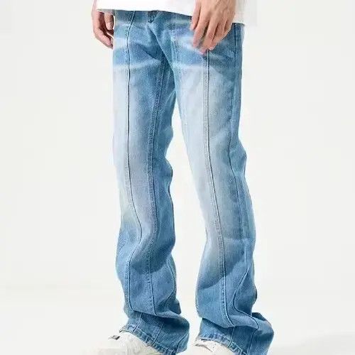 Japanese Brand × Jean Striped Baggy Blue Denim Jeans Size US 32 / EU 48 - 3 Thumbnail