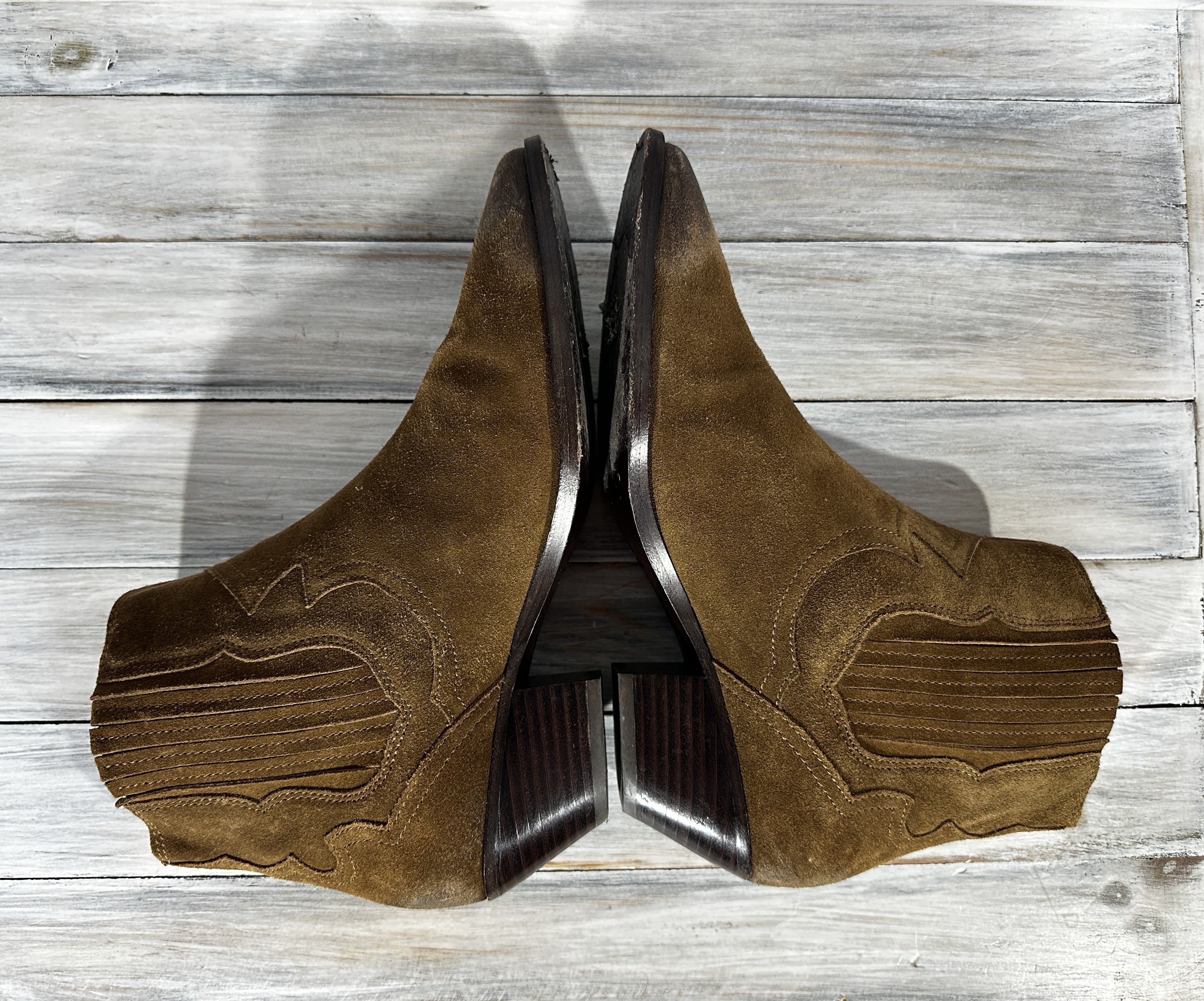 ASH ASH Harper Heels Boots Sugar Suede Ankle Luxury Brand Size US 10 / IT 40 - 8 Thumbnail