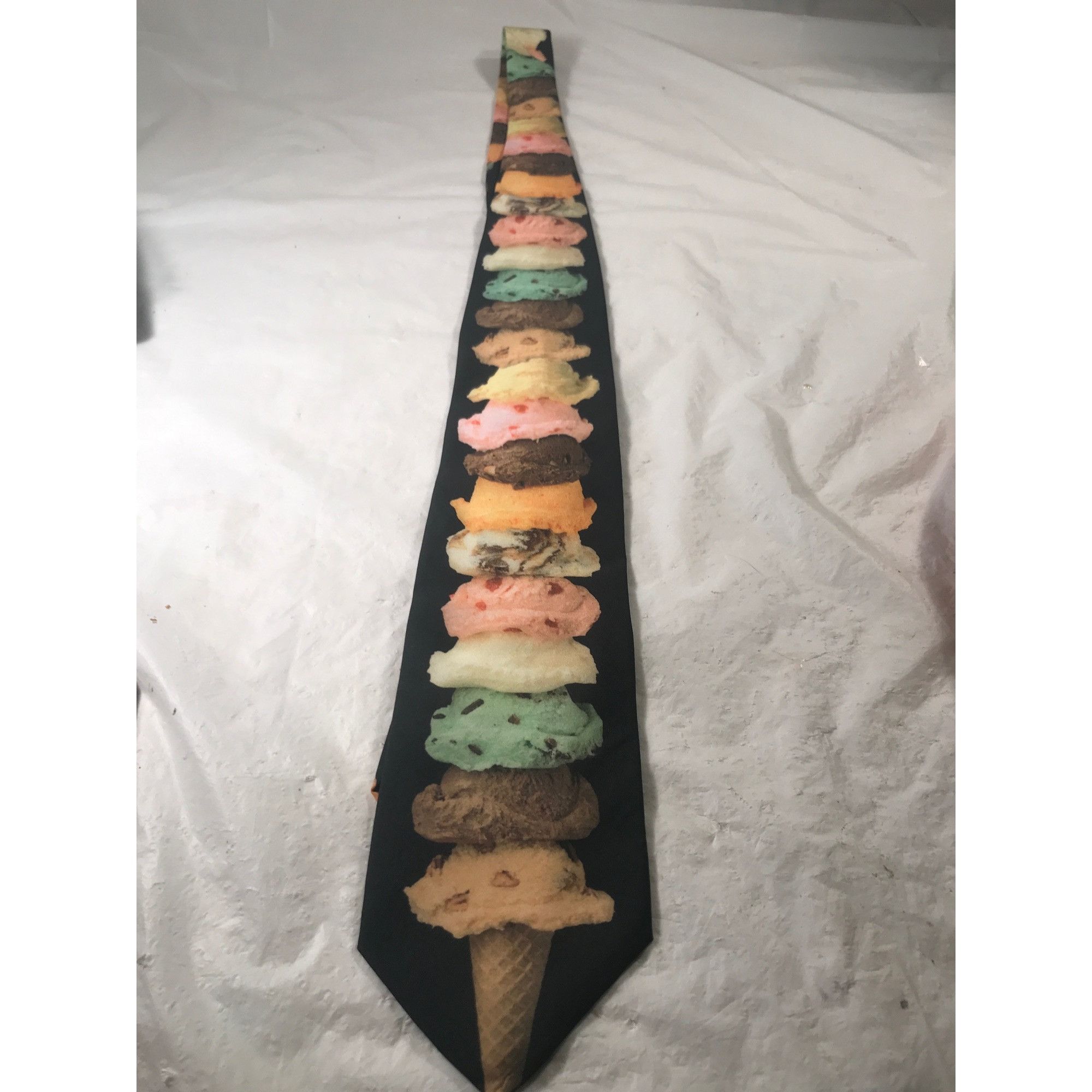 Vintage Ralph Marlin Stacked Multi Flavored Ice Cream Cone Tie Size ONE SIZE - 6 Thumbnail