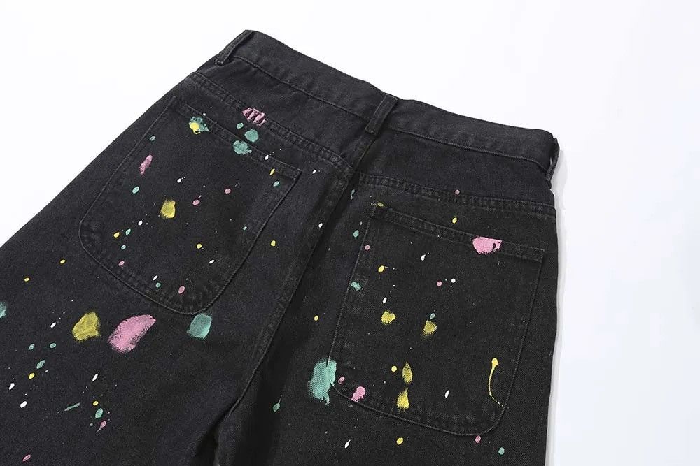 Designer × Japanese Brand Graffiti style denim shorts baggy in vibe style cargo y2k Size US 32 / EU 48 - 8 Thumbnail