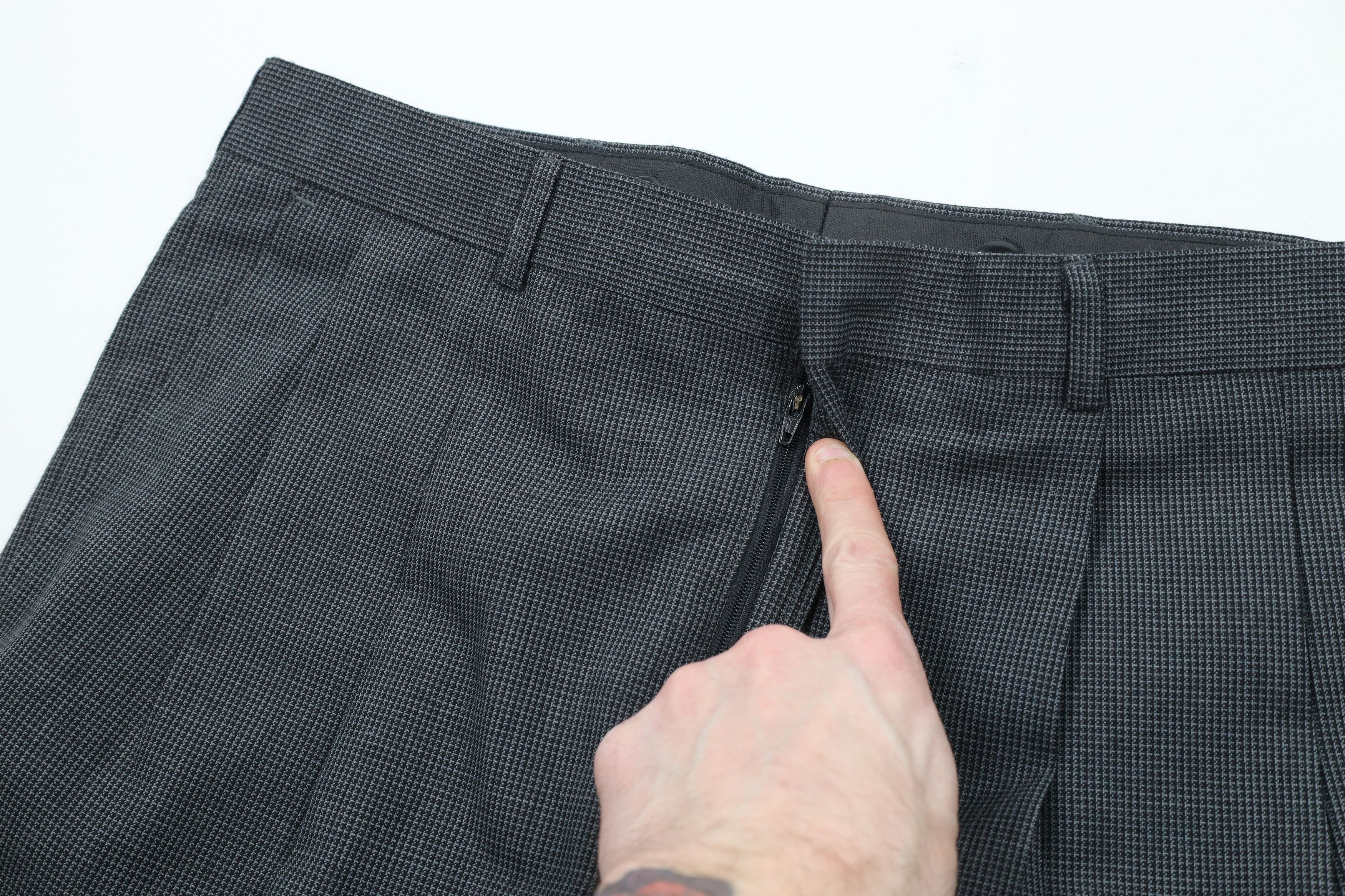 Vintage Vintage 90s Streetwear Wide Leg Houndstooth Chino Pants Size US 32 / EU 48 - 6 Thumbnail