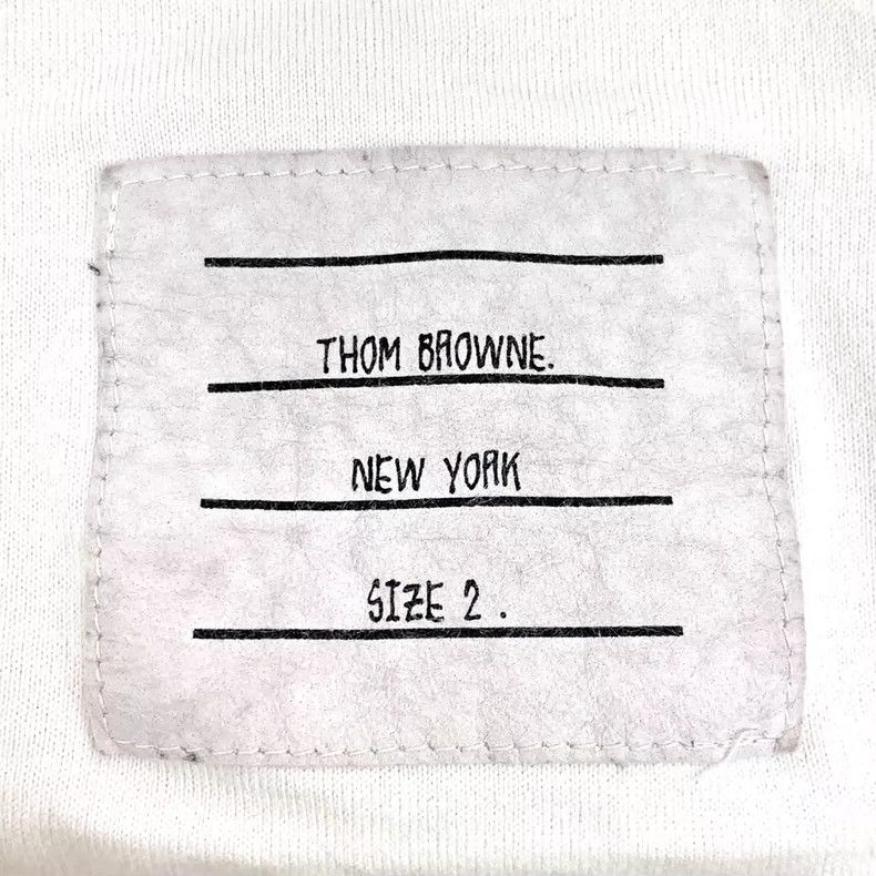 Thom Browne Thom Browne size2 White cotton round neck short sleeves Size US M / EU 48-50 / 2 - 5 Thumbnail