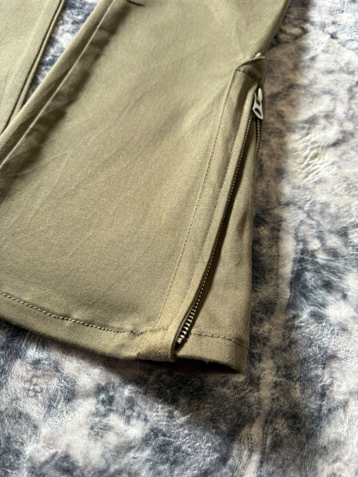 Hysteric Glamour × Japanese Brand Loaded Live Evil Flared Zip Up Ankle Cargo Pants Japan Made Size US 30 / EU 46 - 7 Thumbnail