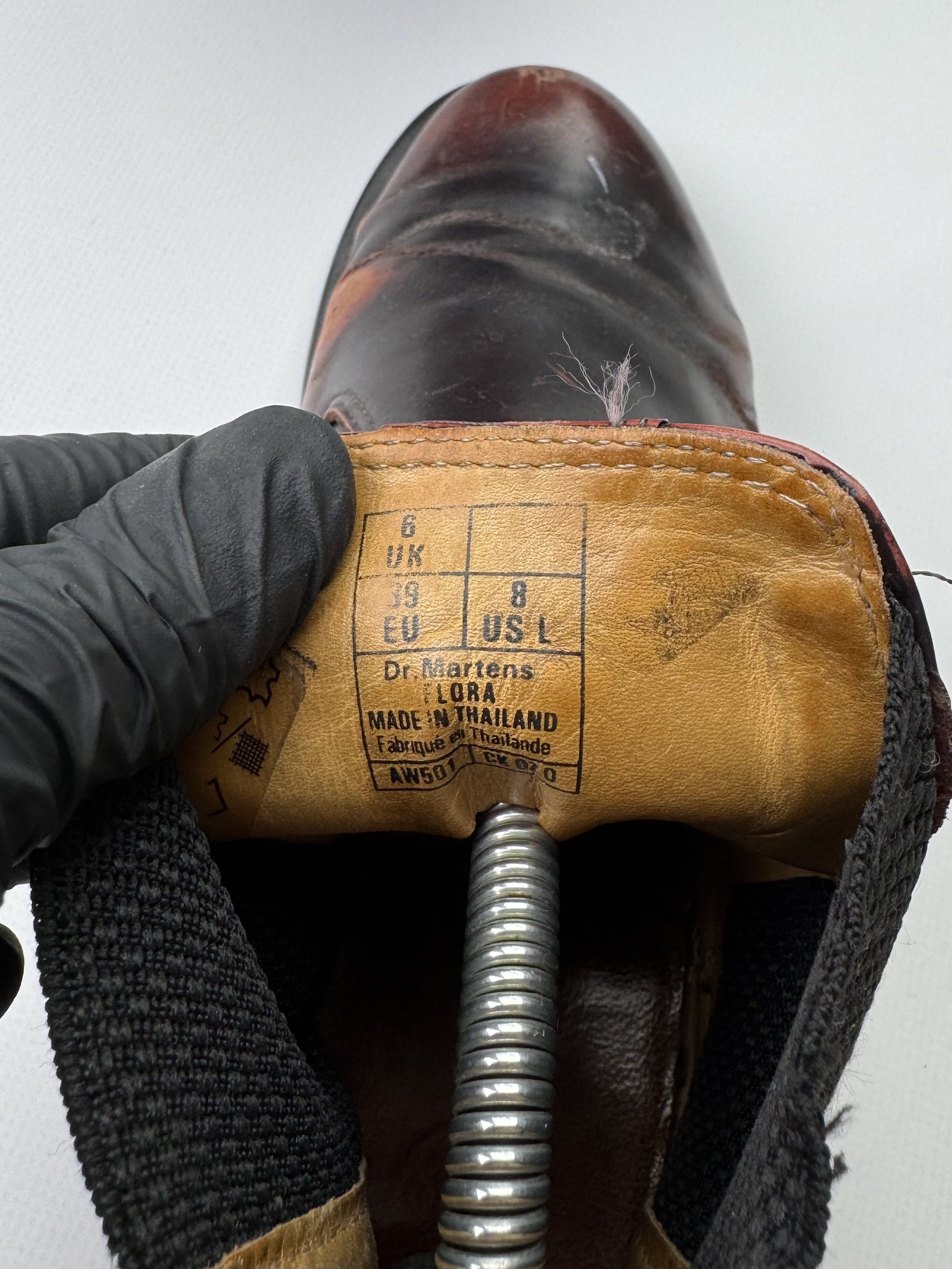 Dr. Martens Dr. Martens Vintage Thrashed Leather Boots (145) Size US 8 / IT 38 - 13 Thumbnail