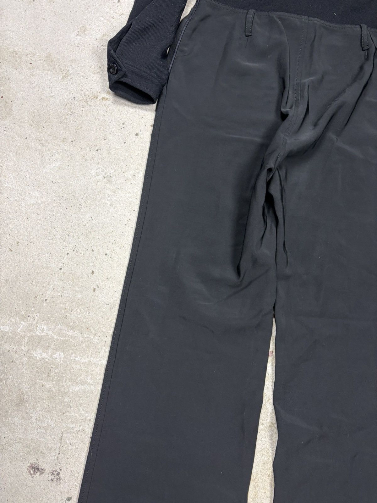 Prada Vintage Prada Nylon Black & Grey Jumpsuit Baggy Pants Size 32" / US 10 / IT 46 - 12 Thumbnail